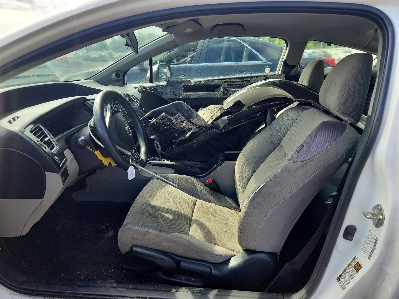 2013 Honda Civic Lx White vin: 2HGFG3B56DH530377