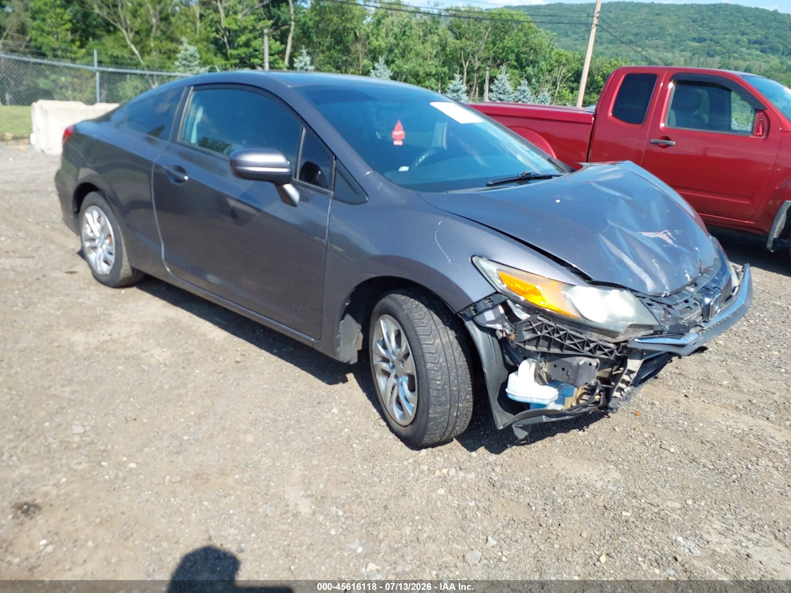 2014 Honda Civic Lx Gray vin: 2HGFG3B56EH504895