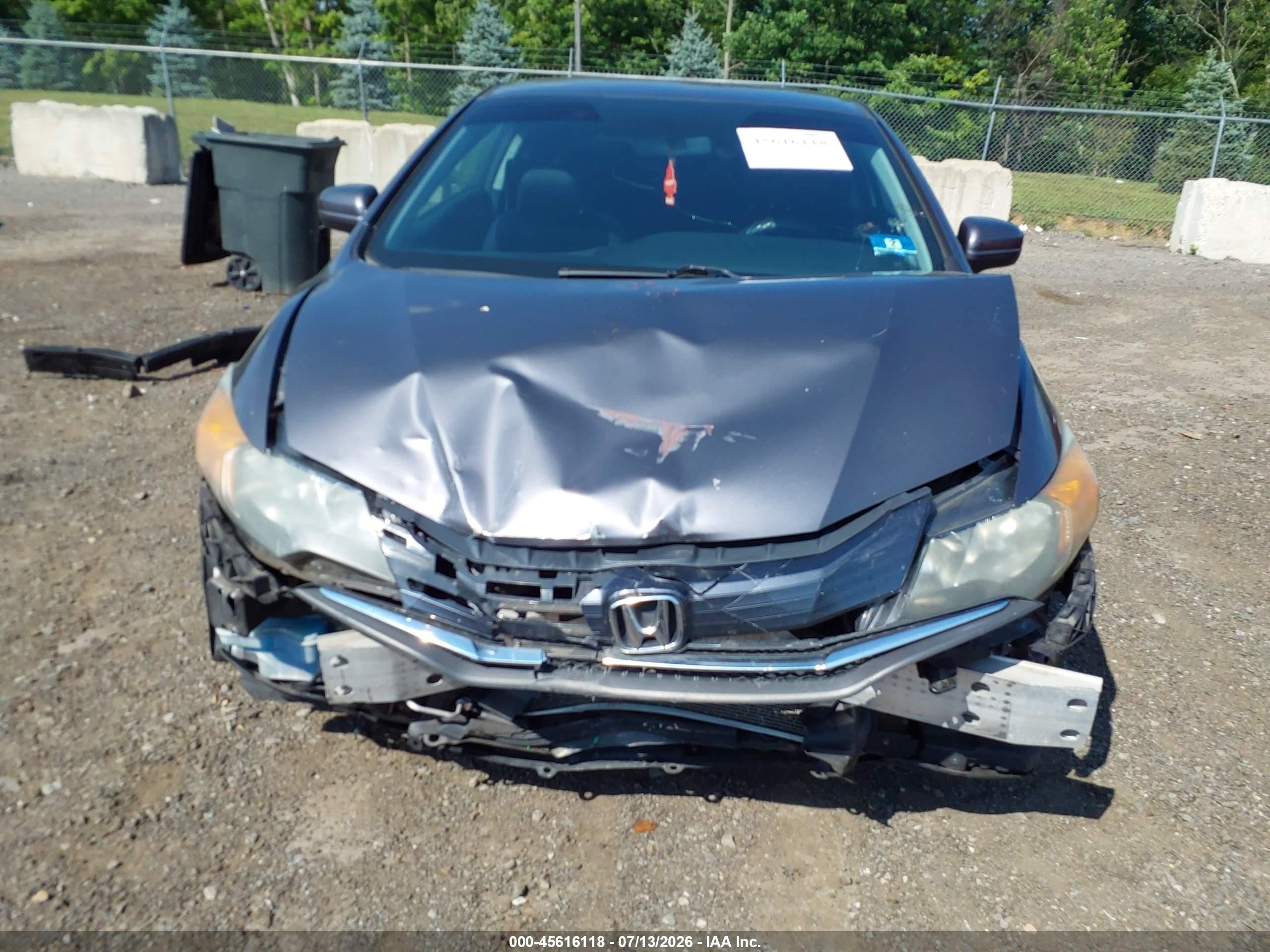 2014 Honda Civic Lx Gray vin: 2HGFG3B56EH504895