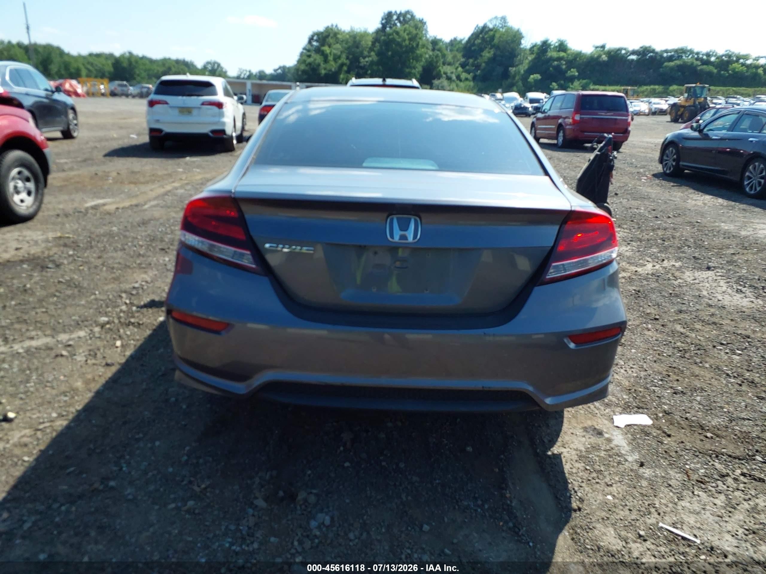 2014 Honda Civic Lx Gray vin: 2HGFG3B56EH504895