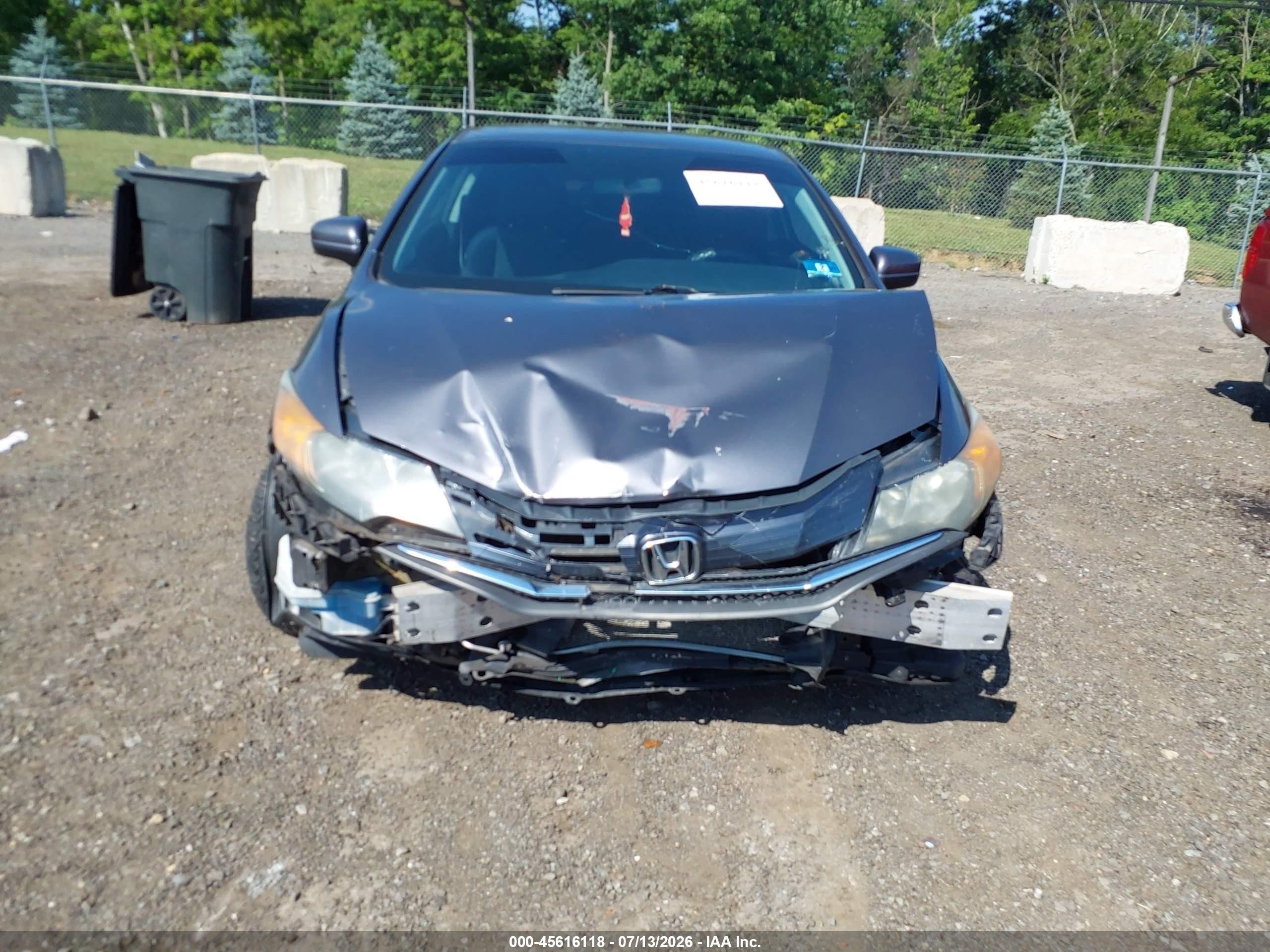 2014 Honda Civic Lx Gray vin: 2HGFG3B56EH504895