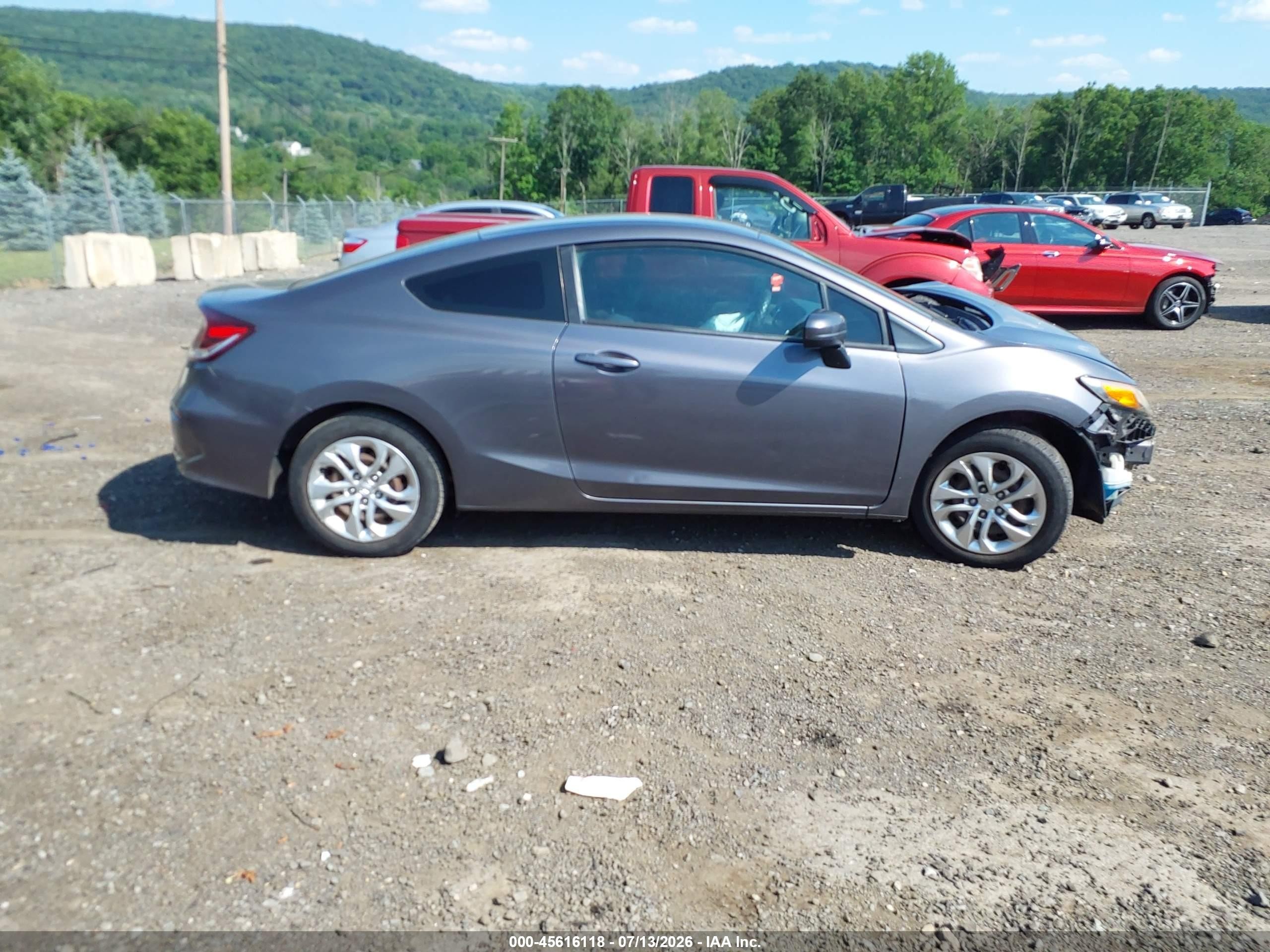 2014 Honda Civic Lx Gray vin: 2HGFG3B56EH504895