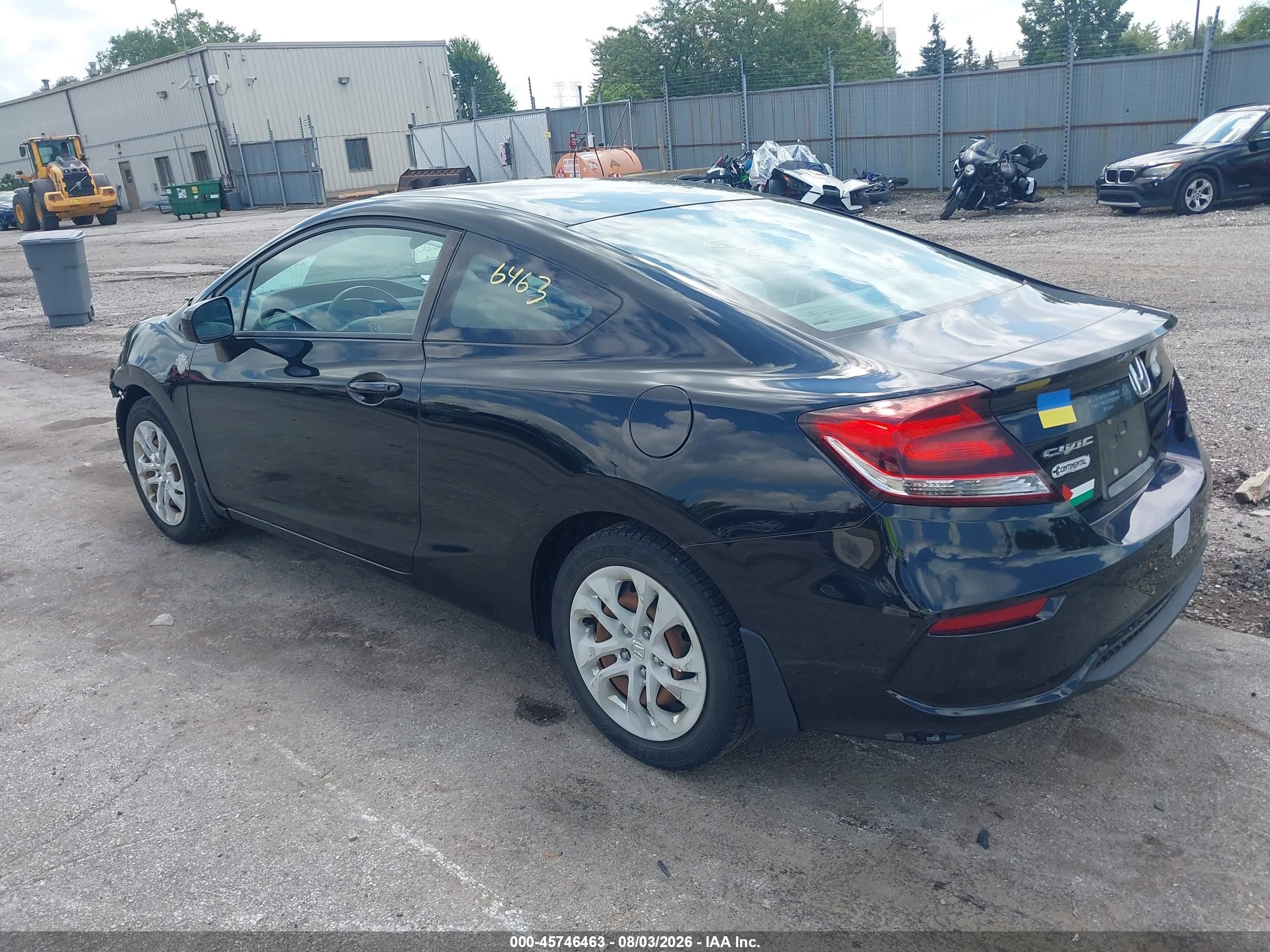 2014 Honda Civic Lx Black vin: 2HGFG3B56EH505626