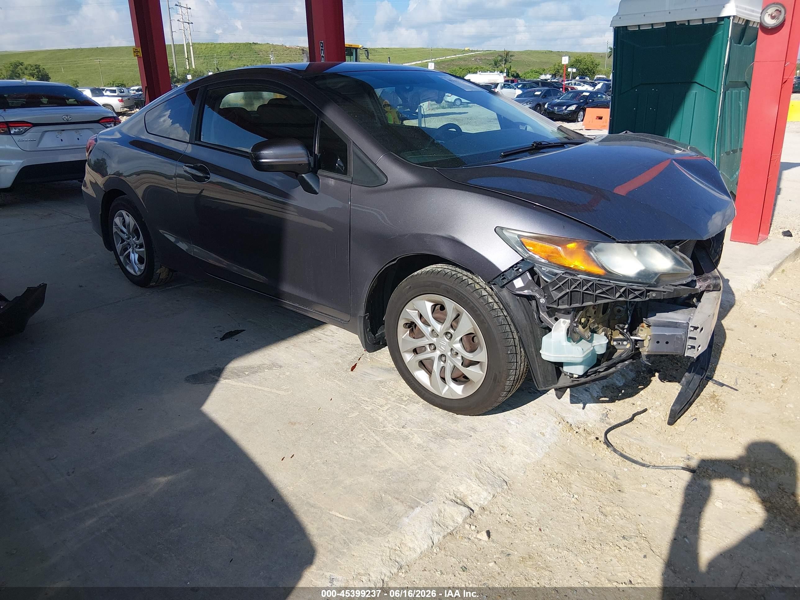 2014 Honda Civic Lx Серый vin: 2HGFG3B56EH518506