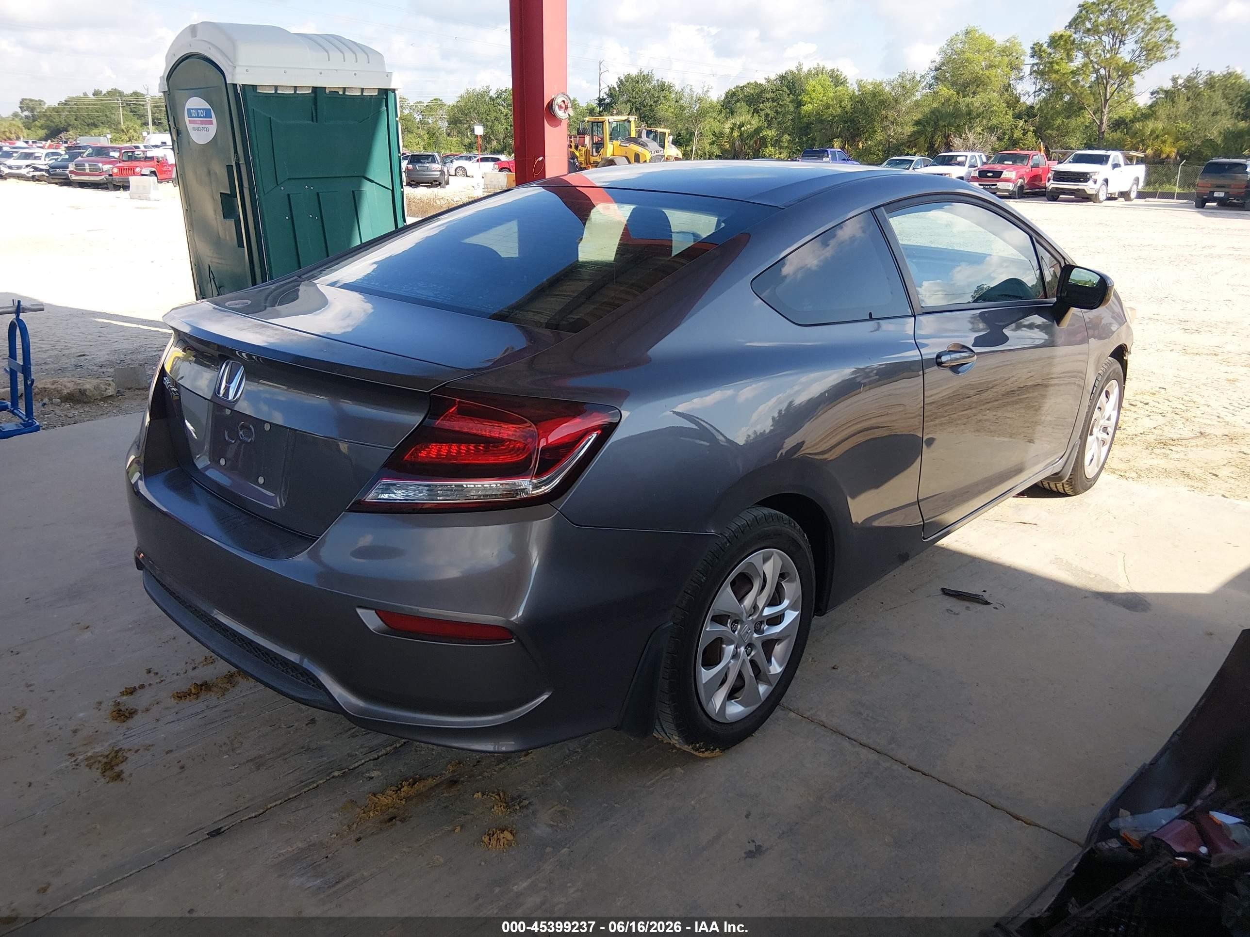 2014 Honda Civic Lx Серый vin: 2HGFG3B56EH518506