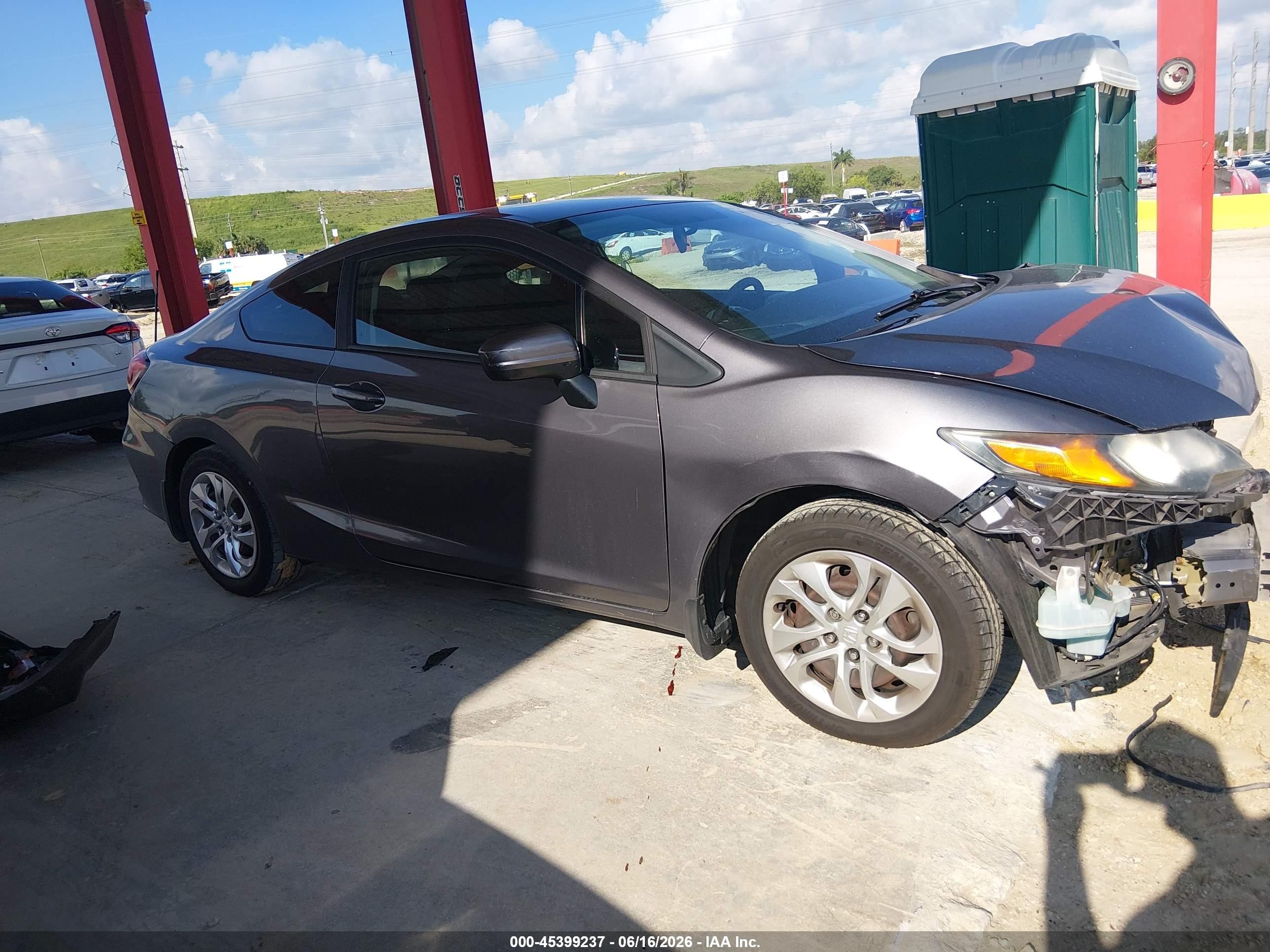 2014 Honda Civic Lx Серый vin: 2HGFG3B56EH518506