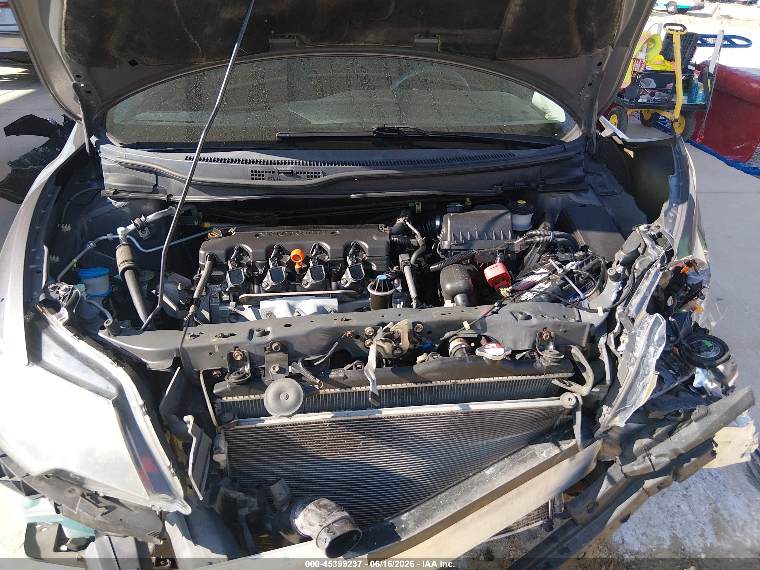 2014 Honda Civic Lx Серый vin: 2HGFG3B56EH518506