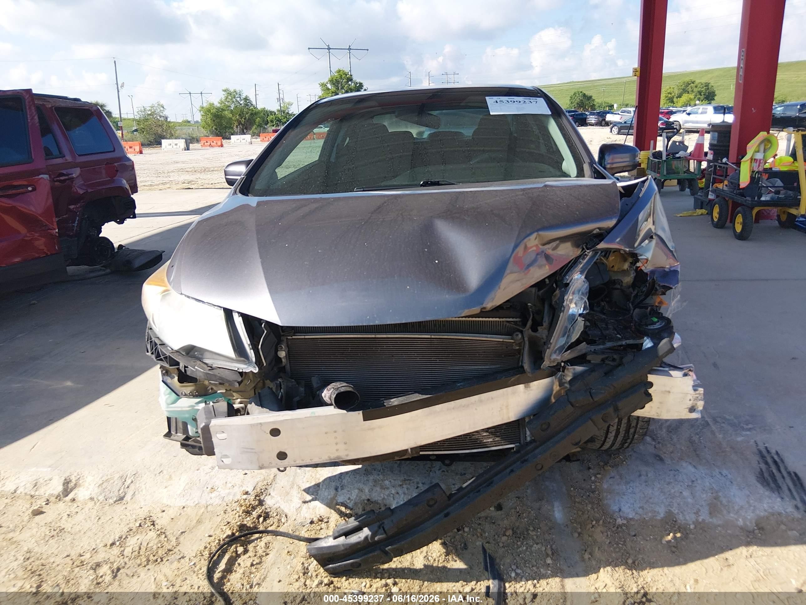 2014 Honda Civic Lx Серый vin: 2HGFG3B56EH518506