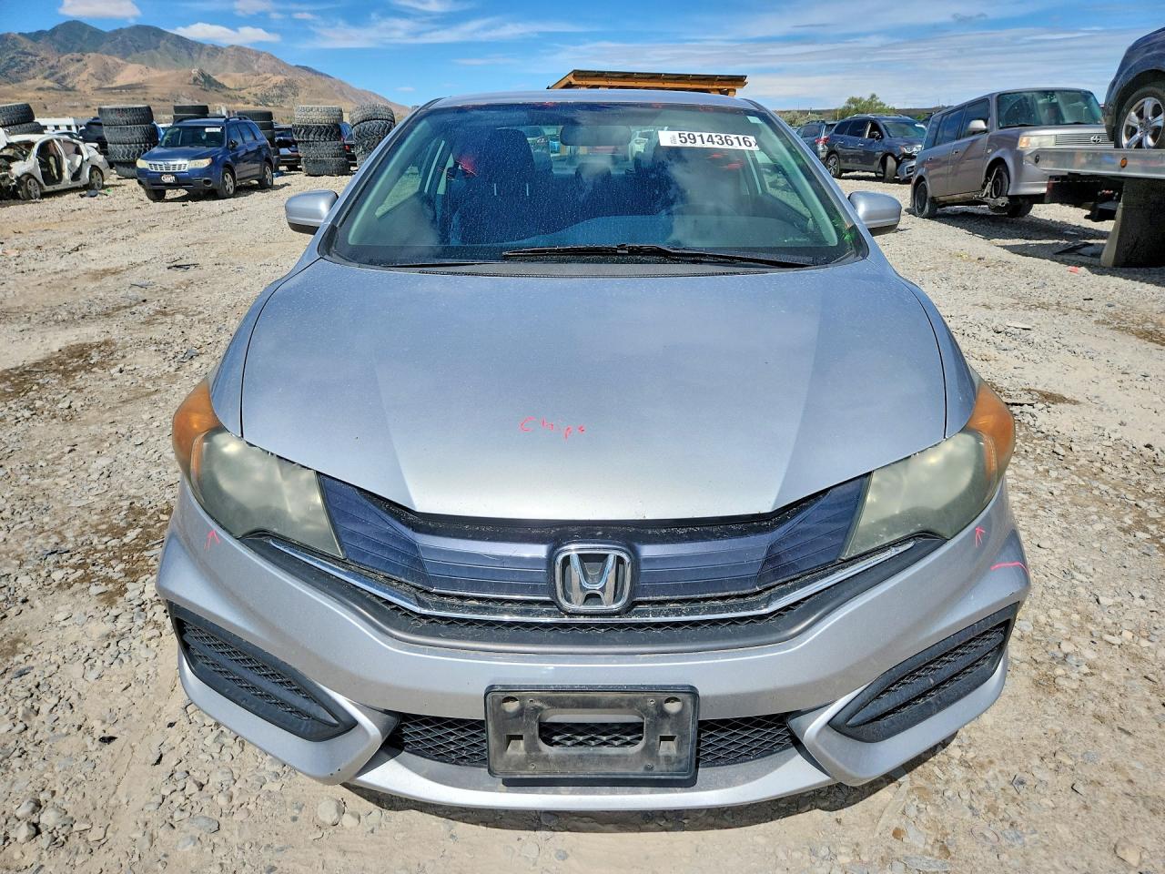 2014 Honda Civic Lx Gray vin: 2HGFG3B56EH523639