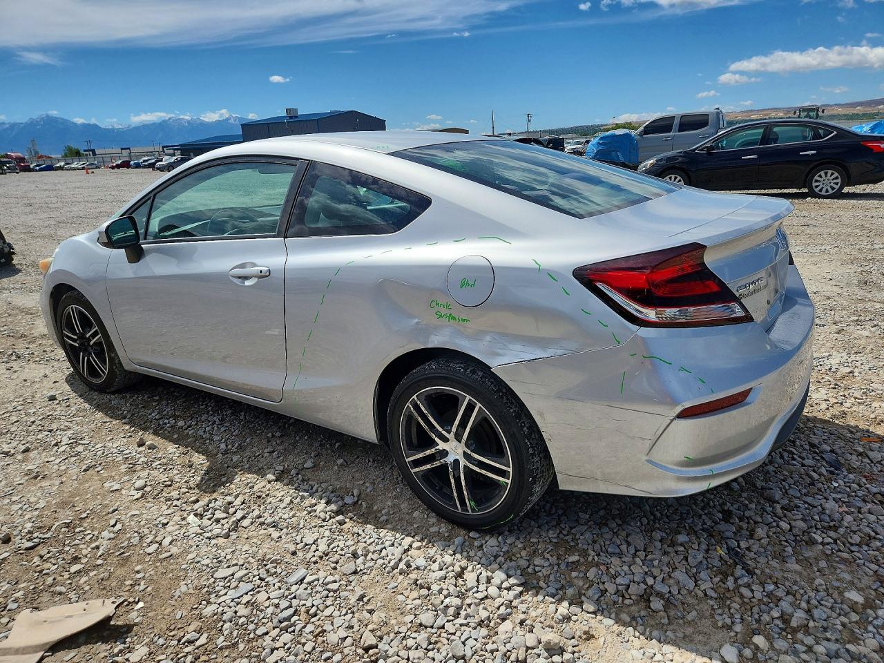 2014 Honda Civic Lx Gray vin: 2HGFG3B56EH523639