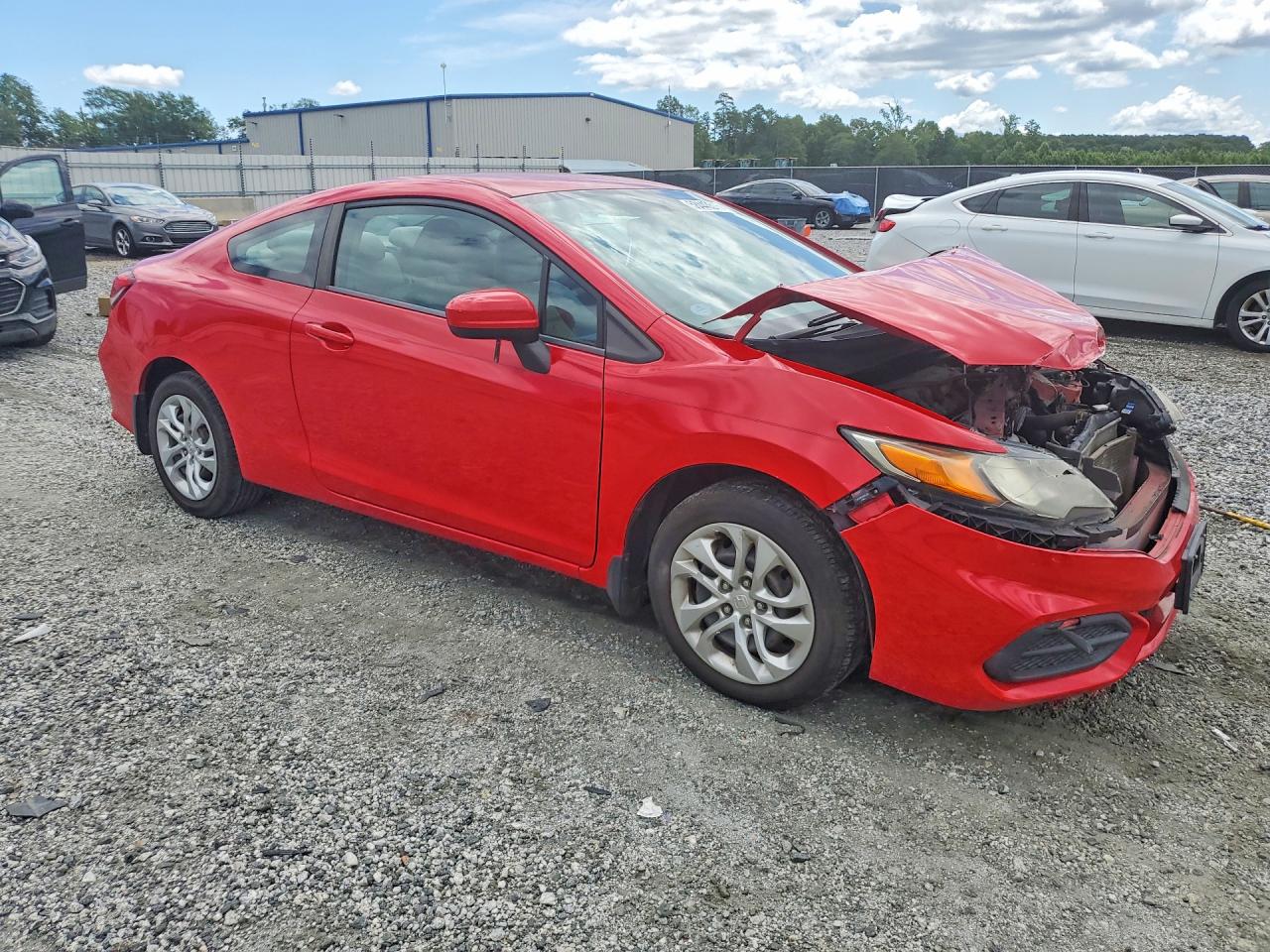 2015 Honda Civic Lx Красный vin: 2HGFG3B56FH504963