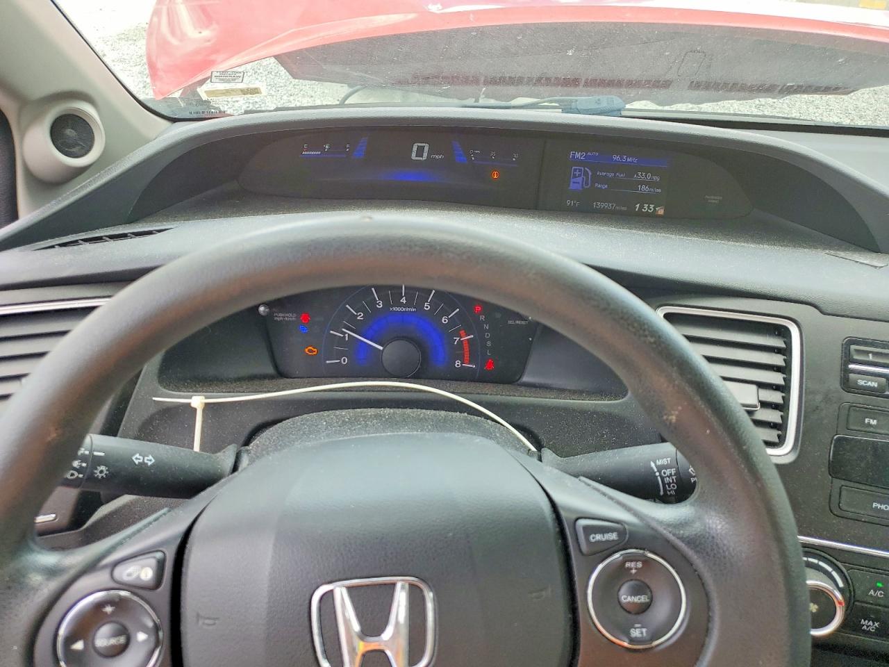 2015 Honda Civic Lx Красный vin: 2HGFG3B56FH504963