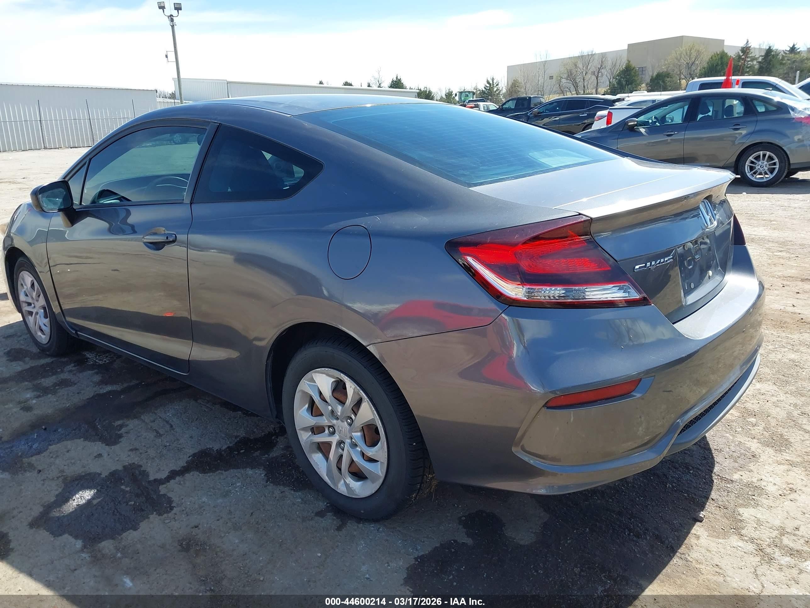 2015 Honda Civic Lx Gray vin: 2HGFG3B56FH507765
