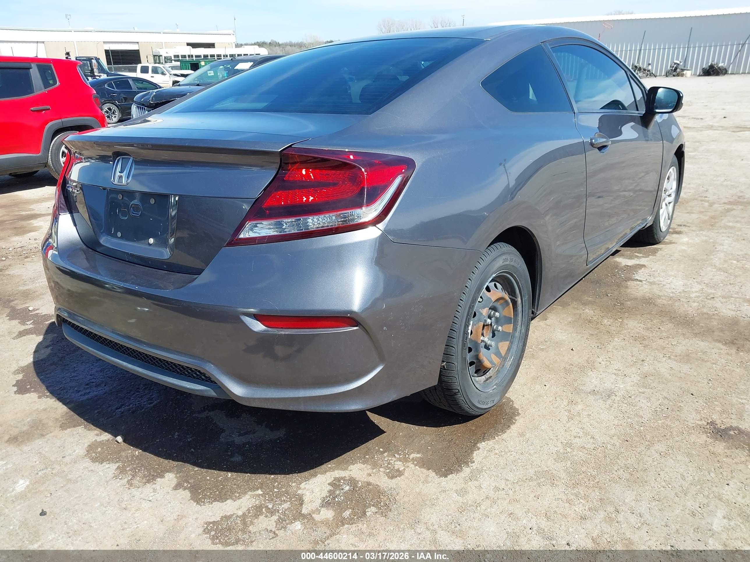 2015 Honda Civic Lx Gray vin: 2HGFG3B56FH507765