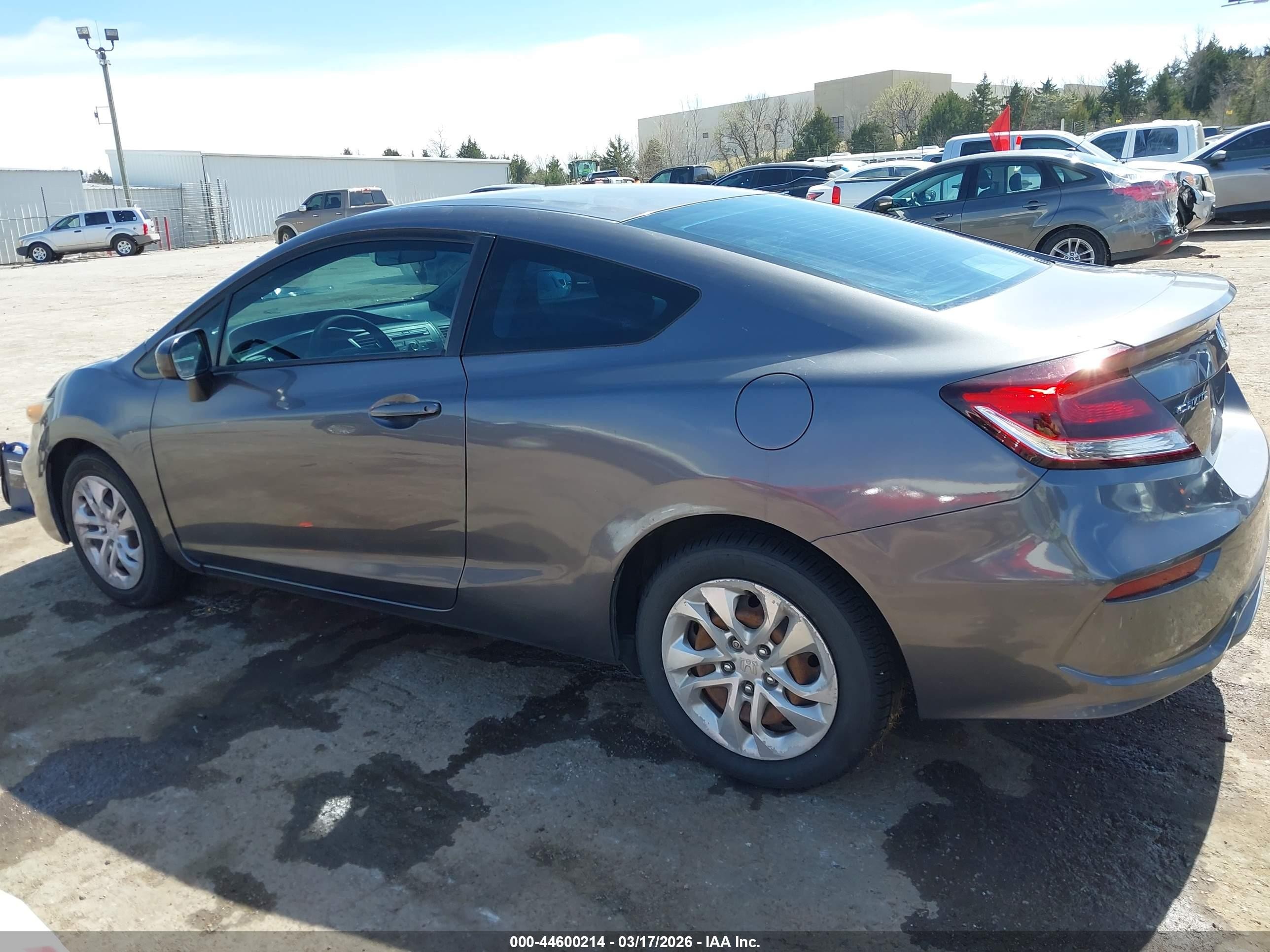 2015 Honda Civic Lx Gray vin: 2HGFG3B56FH507765