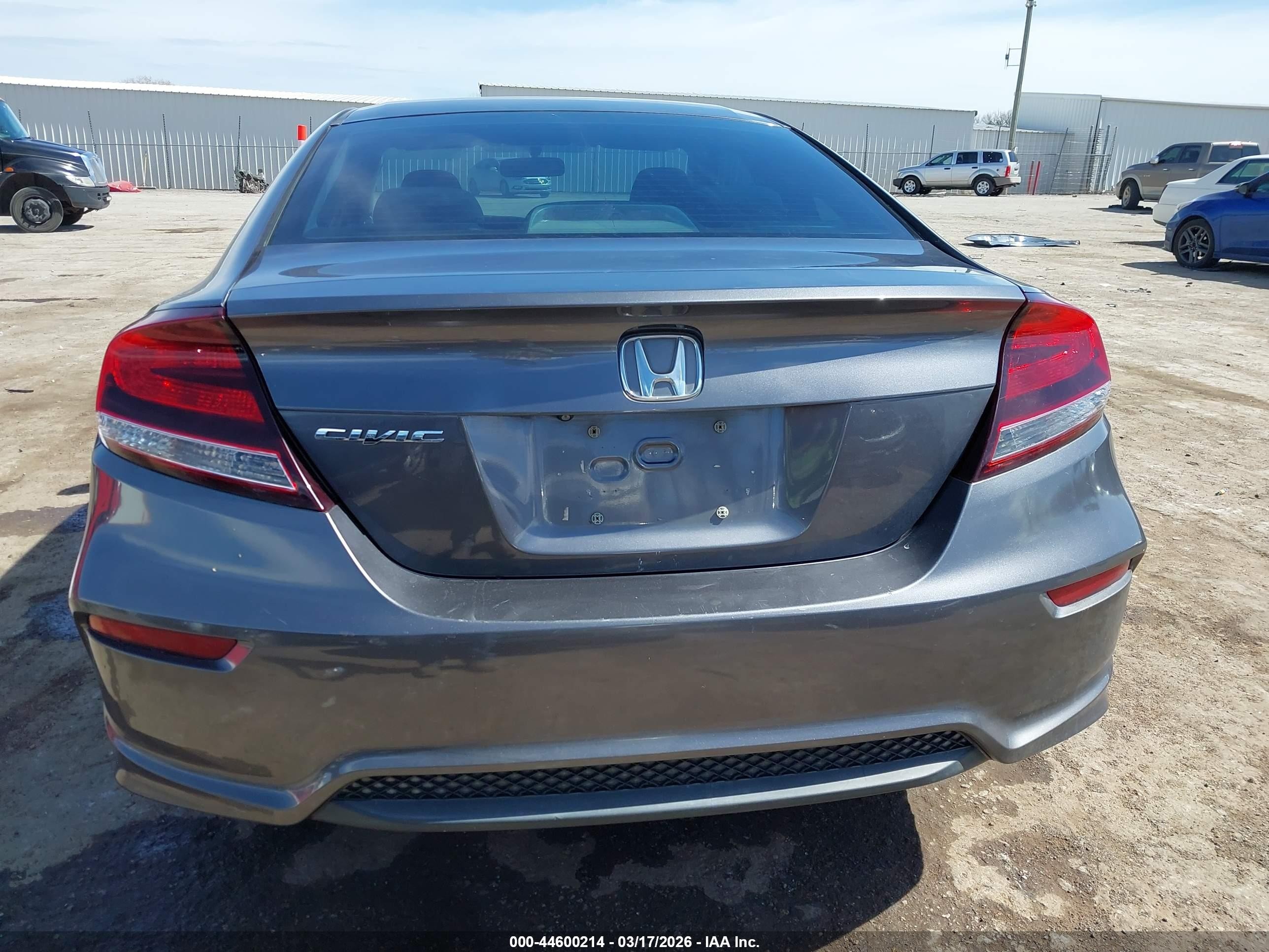 2015 Honda Civic Lx Gray vin: 2HGFG3B56FH507765