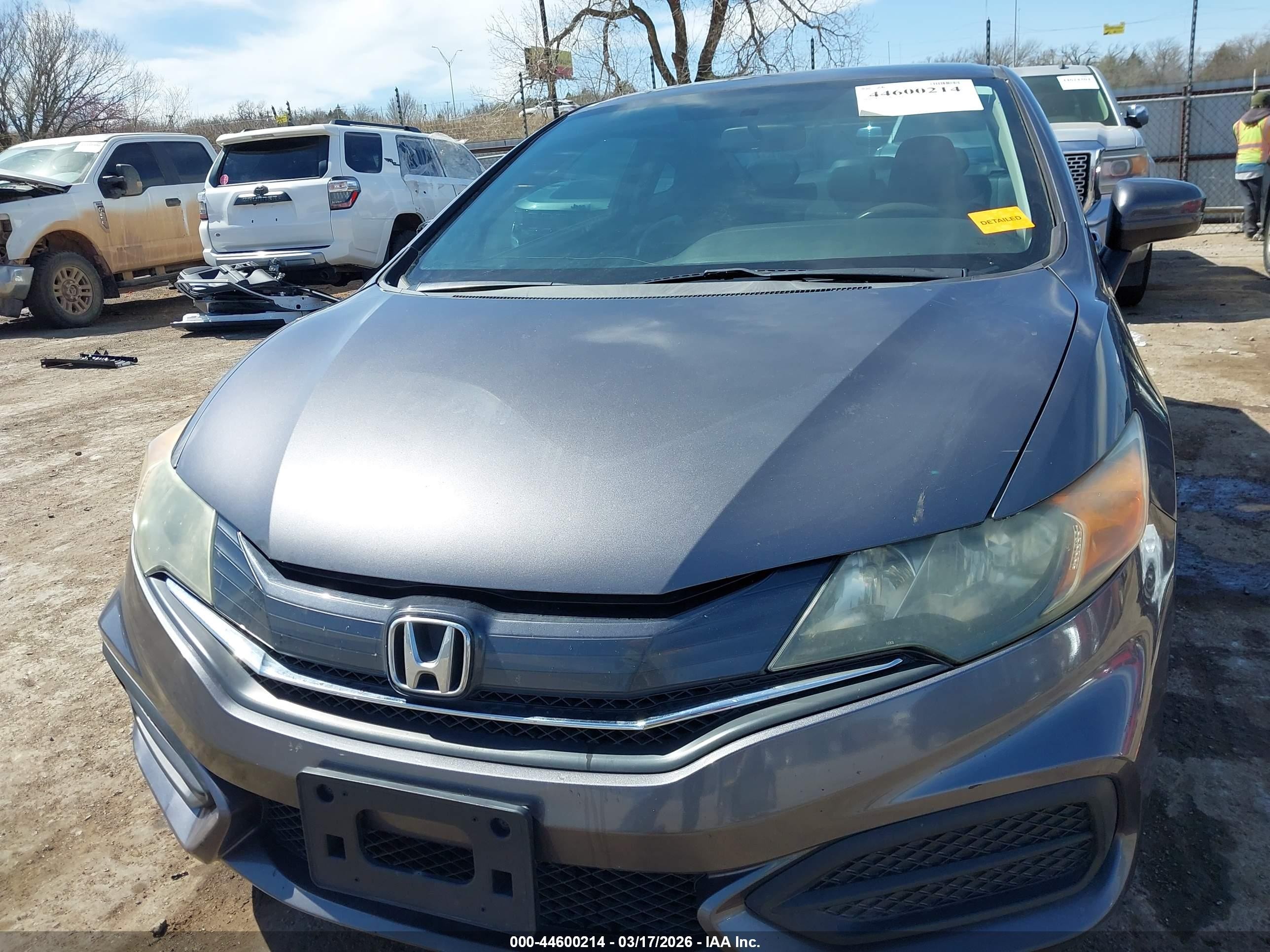 2015 Honda Civic Lx Gray vin: 2HGFG3B56FH507765