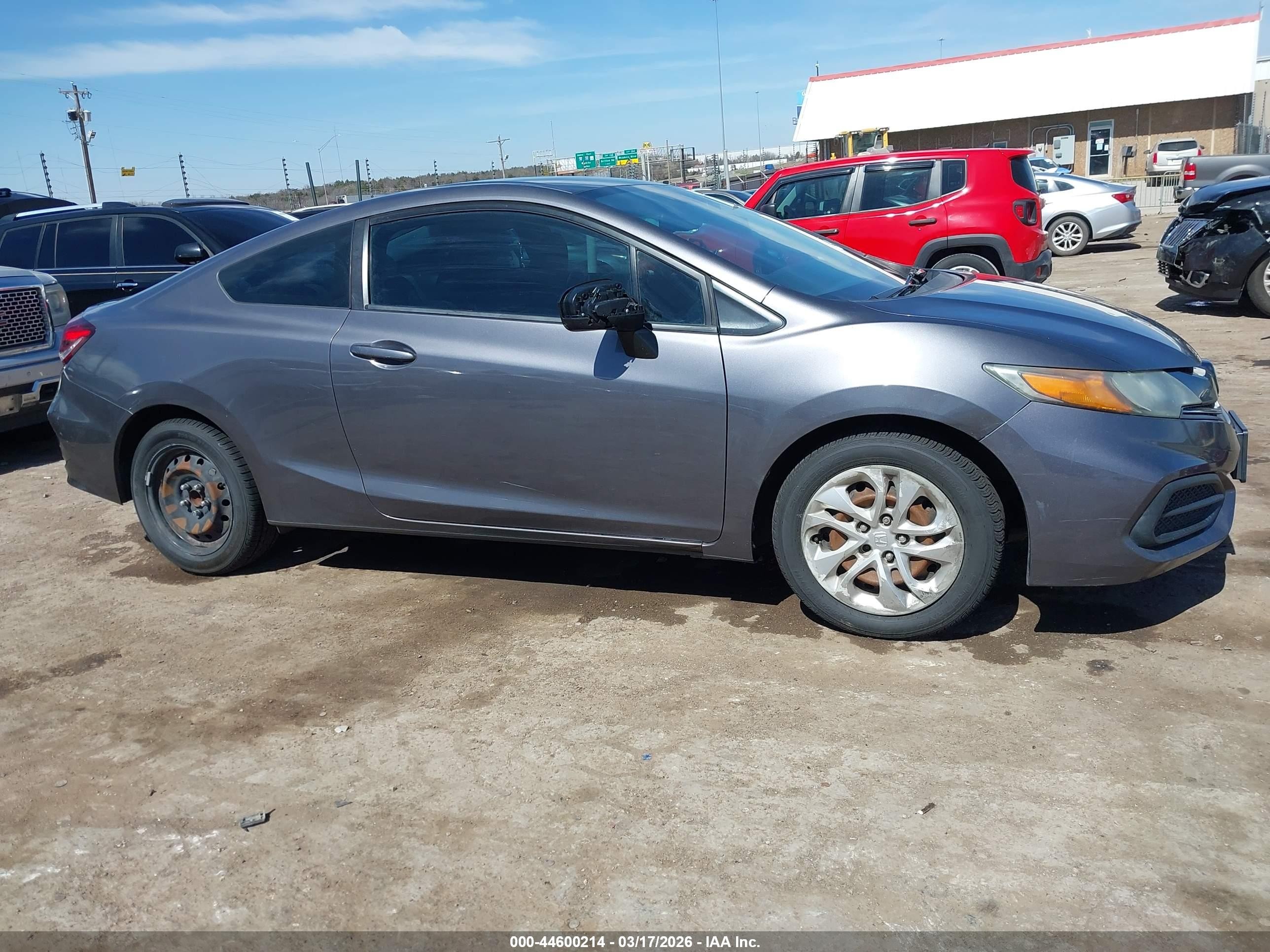 2015 Honda Civic Lx Gray vin: 2HGFG3B56FH507765