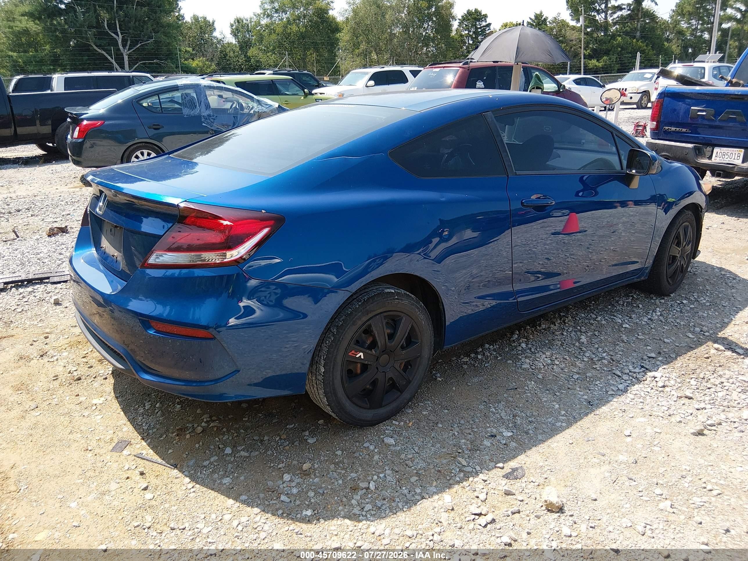 2015 Honda Civic Lx Blue vin: 2HGFG3B56FH514103
