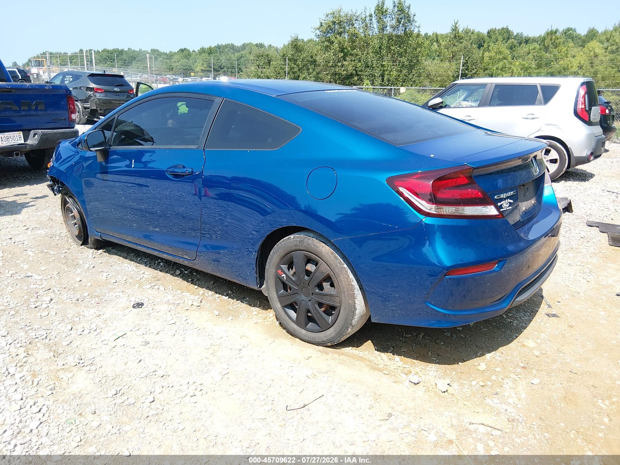 2015 Honda Civic Lx Blue vin: 2HGFG3B56FH514103