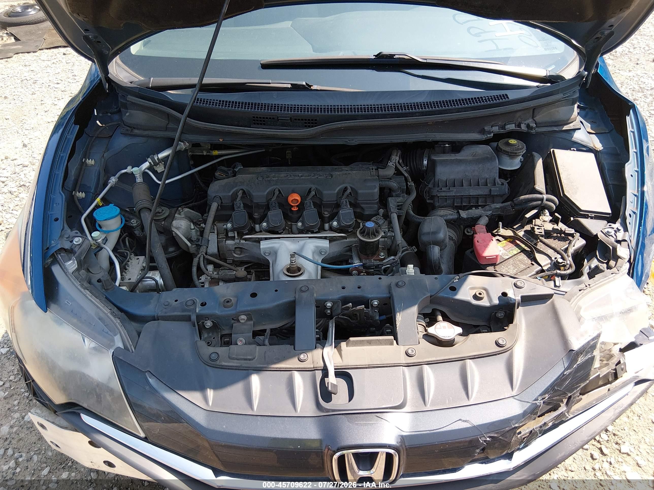 2015 Honda Civic Lx Blue vin: 2HGFG3B56FH514103