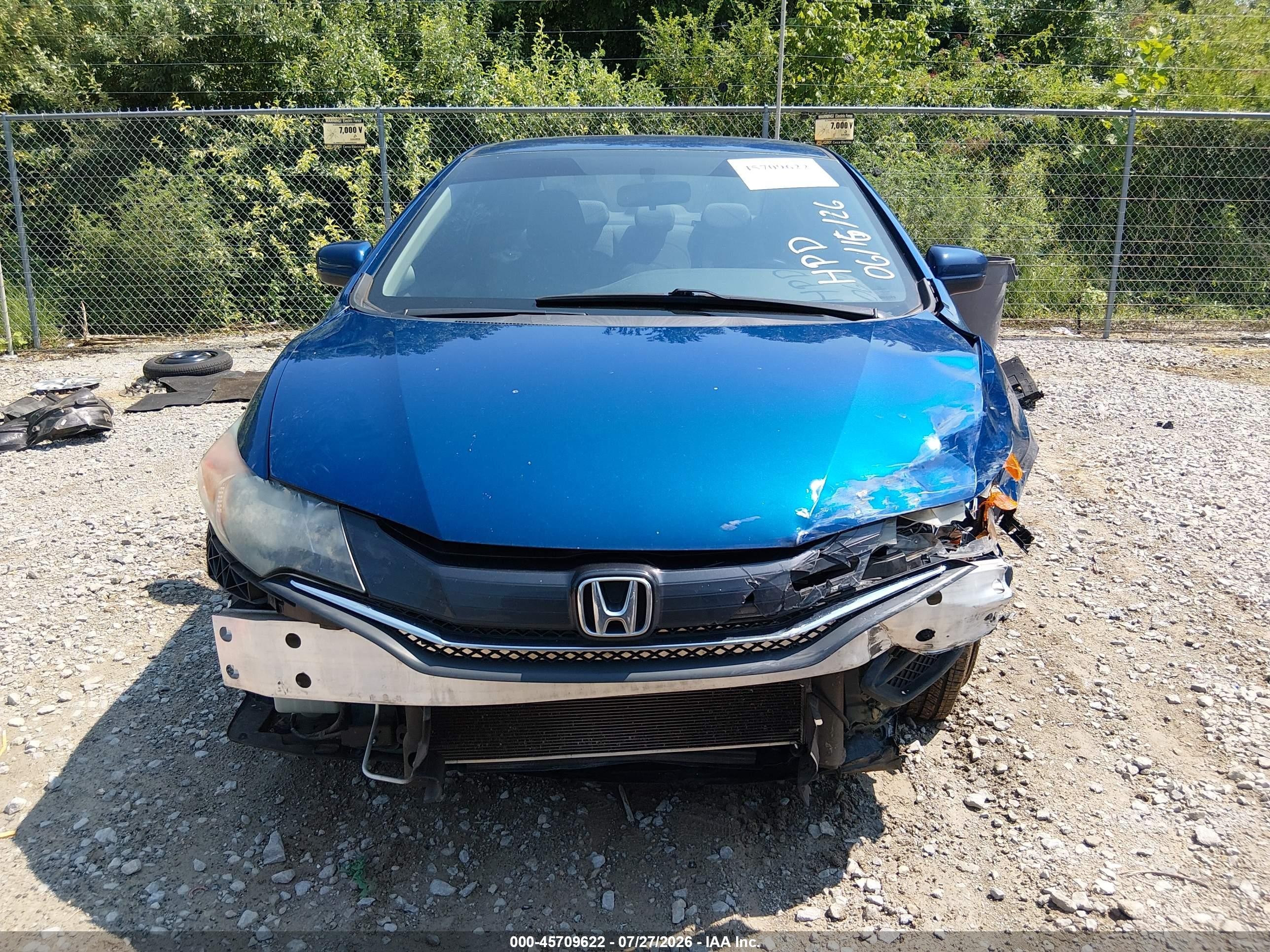2015 Honda Civic Lx Blue vin: 2HGFG3B56FH514103