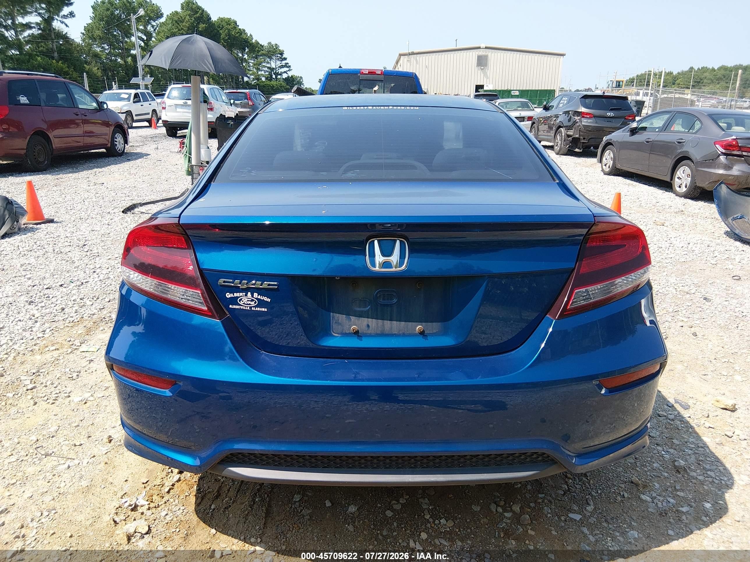 2015 Honda Civic Lx Blue vin: 2HGFG3B56FH514103