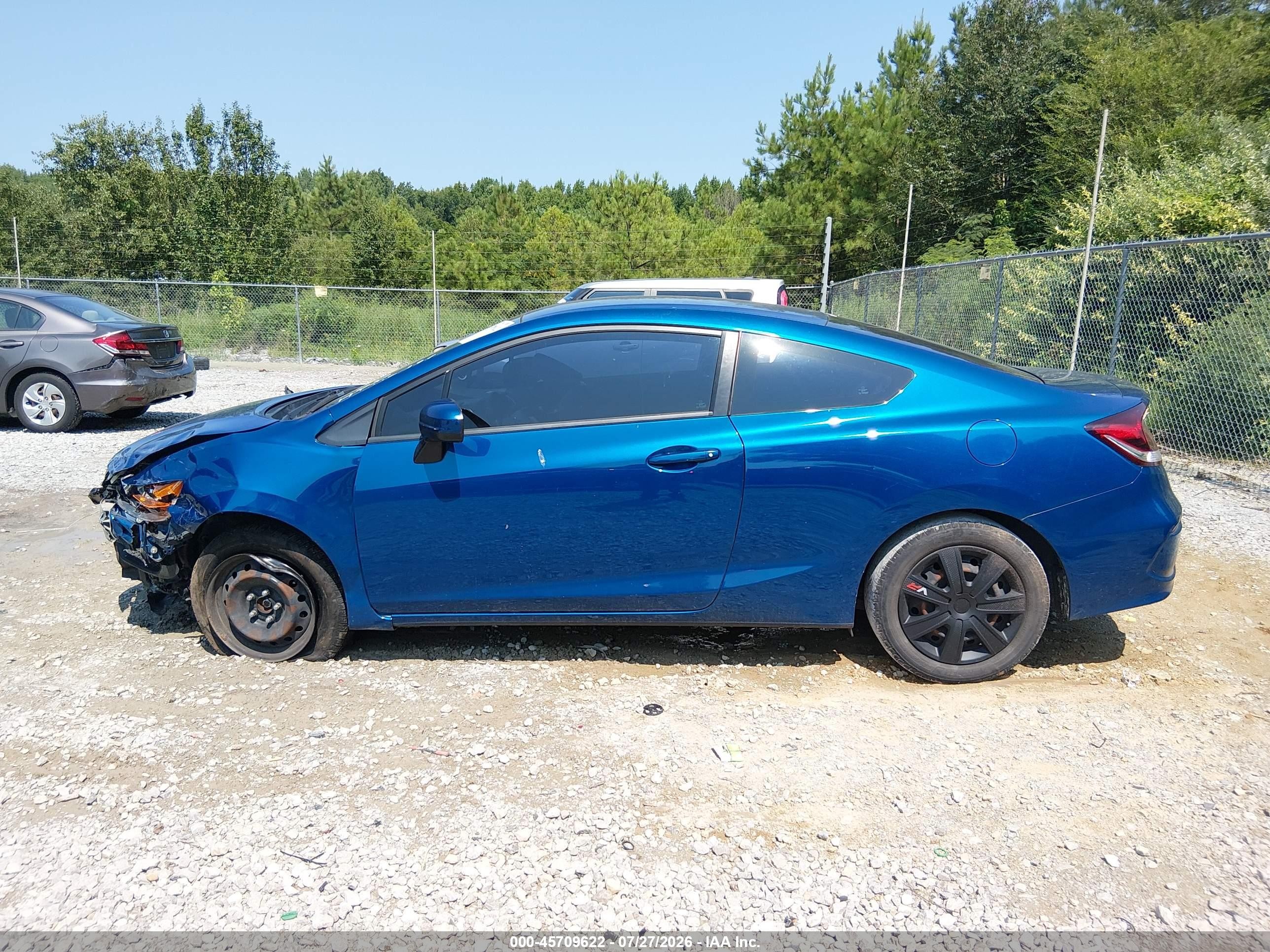 2015 Honda Civic Lx Blue vin: 2HGFG3B56FH514103