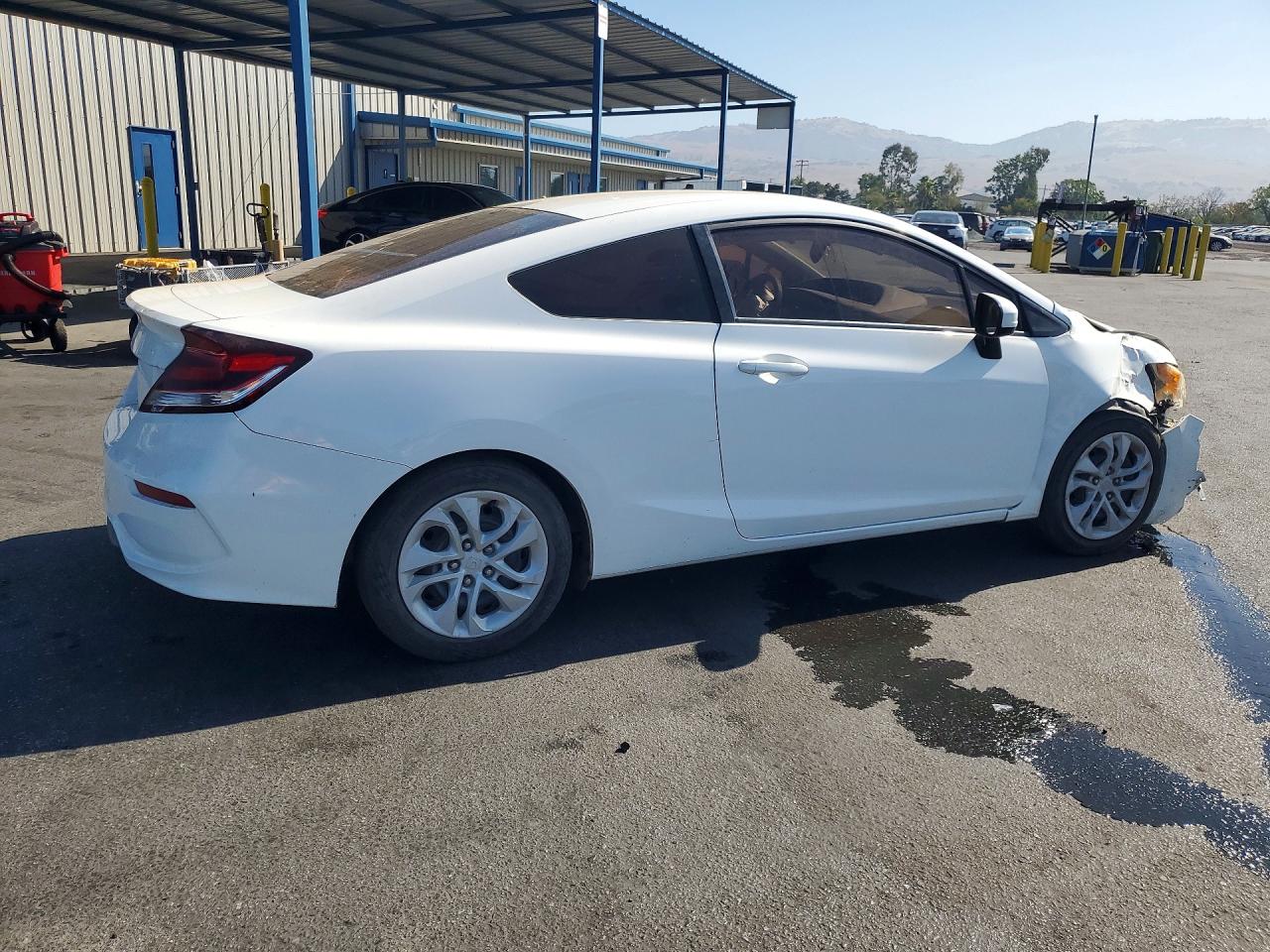 2015 Honda Civic Lx White vin: 2HGFG3B56FH533024