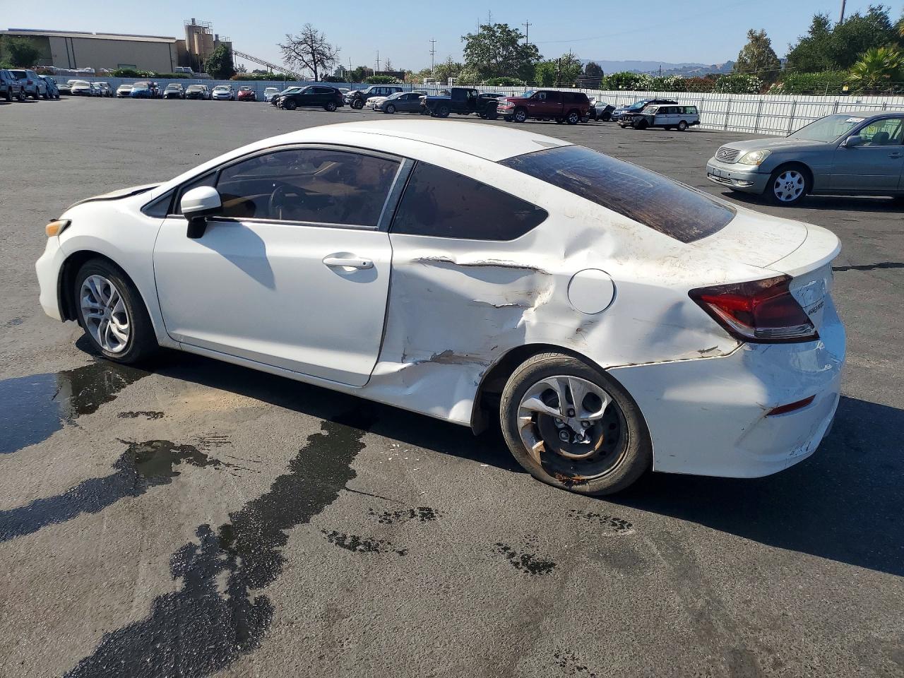 2015 Honda Civic Lx White vin: 2HGFG3B56FH533024