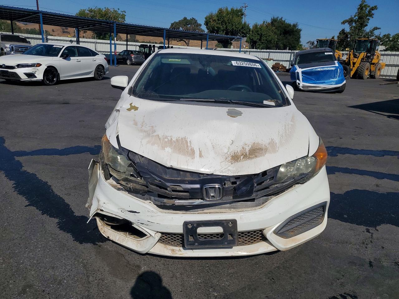2015 Honda Civic Lx White vin: 2HGFG3B56FH533024