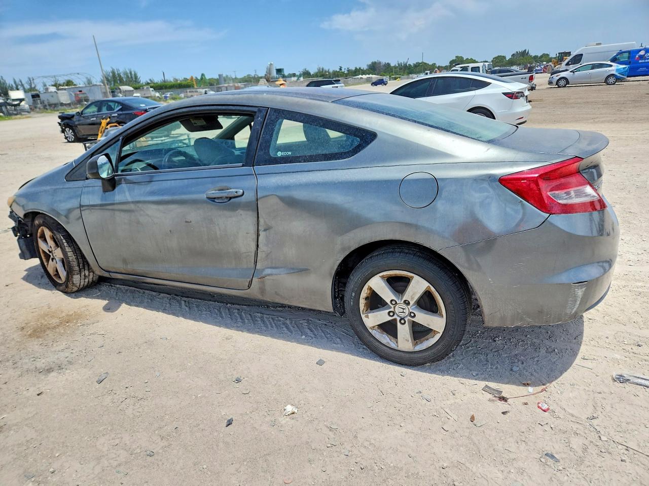 2012 Honda Civic Lx Серый vin: 2HGFG3B57CH508984