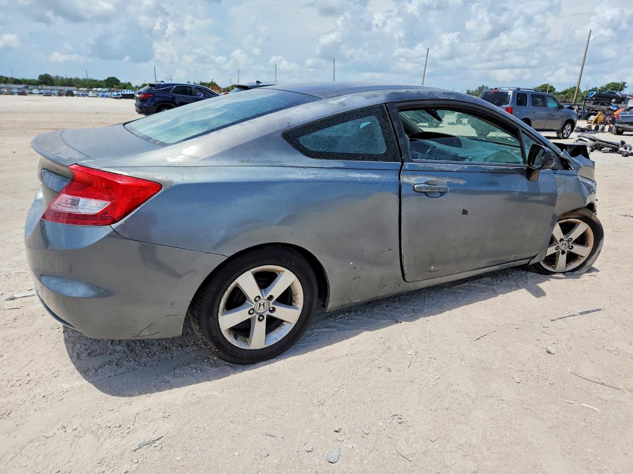 2012 Honda Civic Lx Серый vin: 2HGFG3B57CH508984