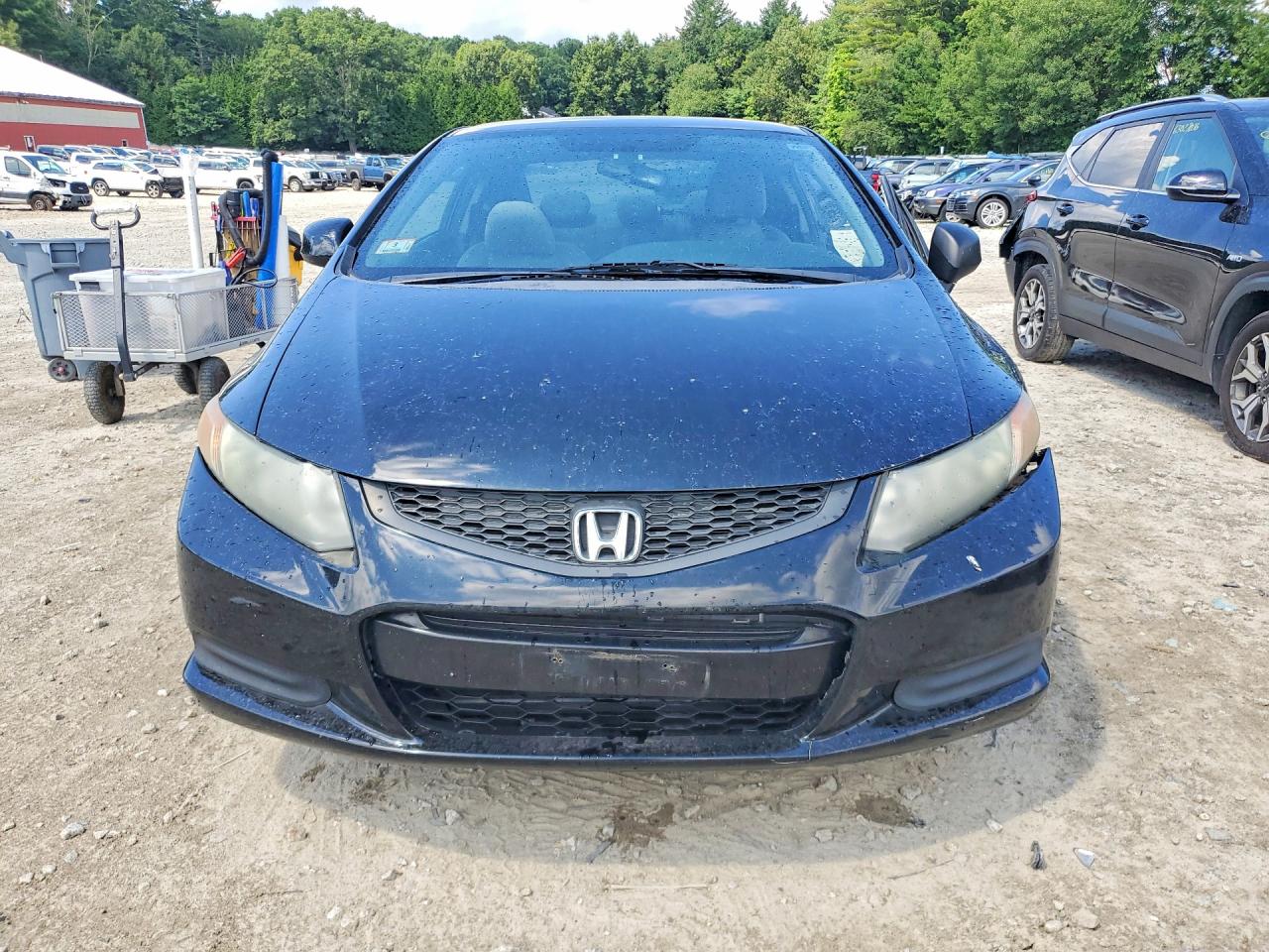 2012 Honda Civic Lx Black vin: 2HGFG3B57CH513165