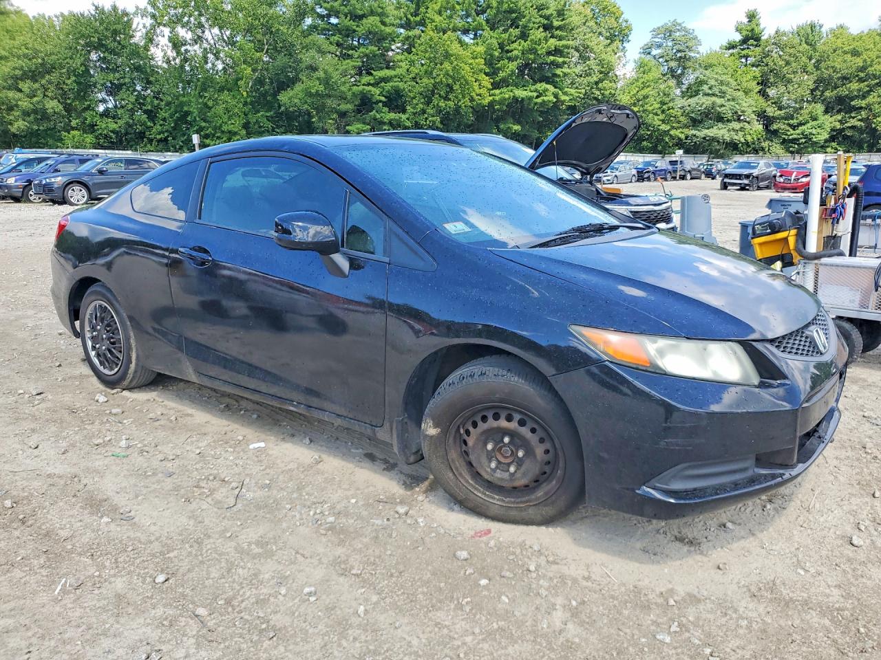 2012 Honda Civic Lx Black vin: 2HGFG3B57CH513165