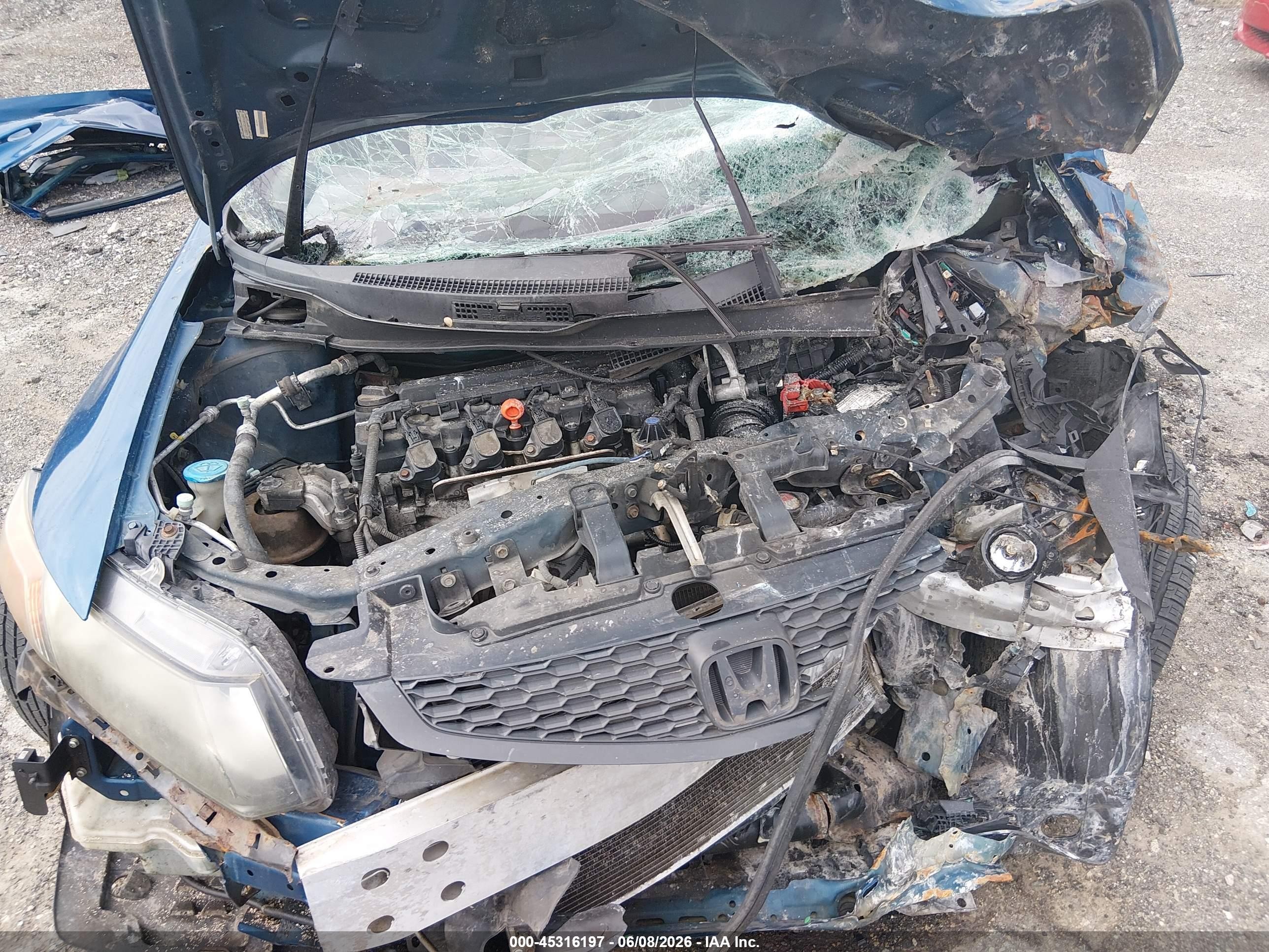 2012 Honda Civic Lx Синий vin: 2HGFG3B57CH518379