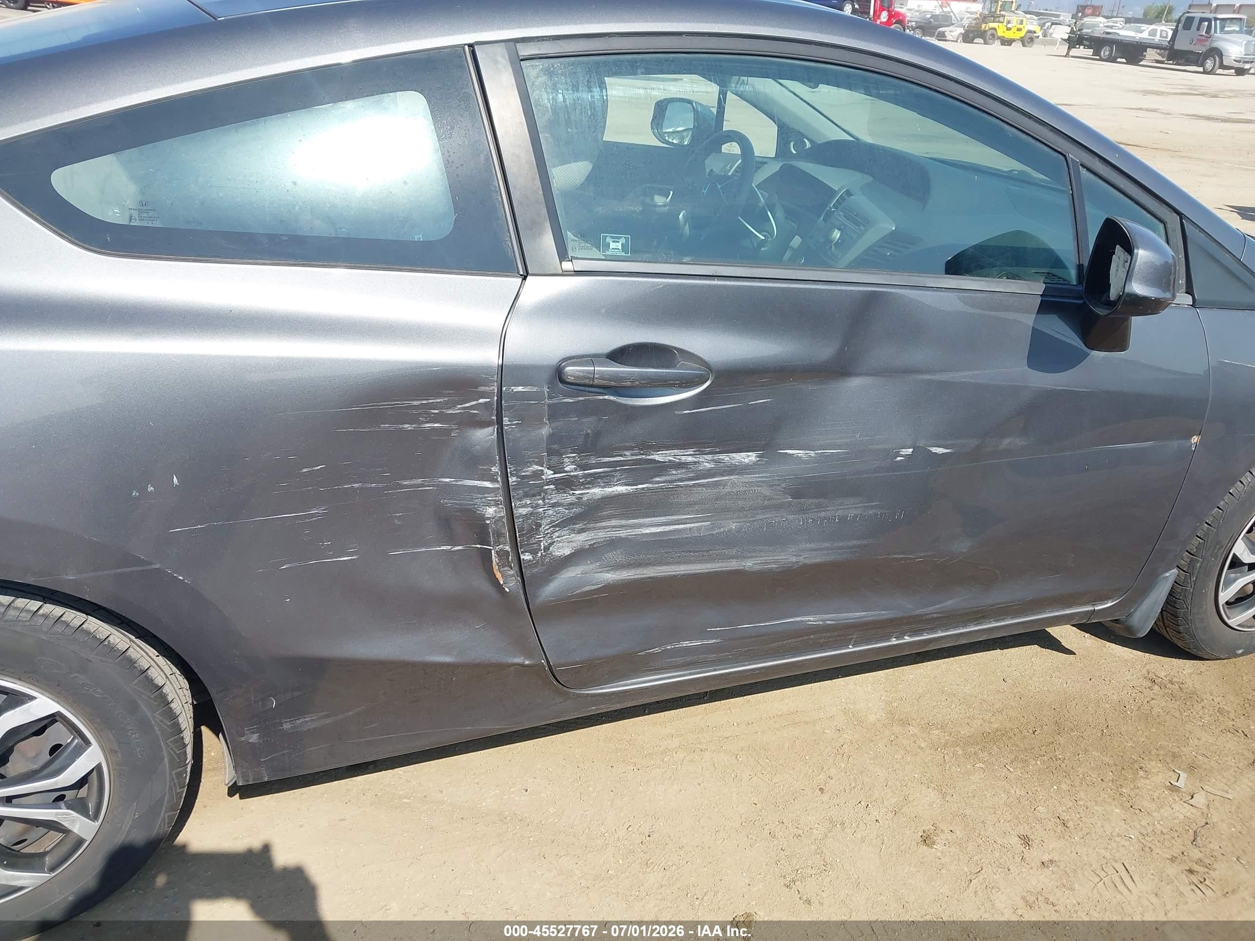 2012 Honda Civic Lx Gray vin: 2HGFG3B57CH530175