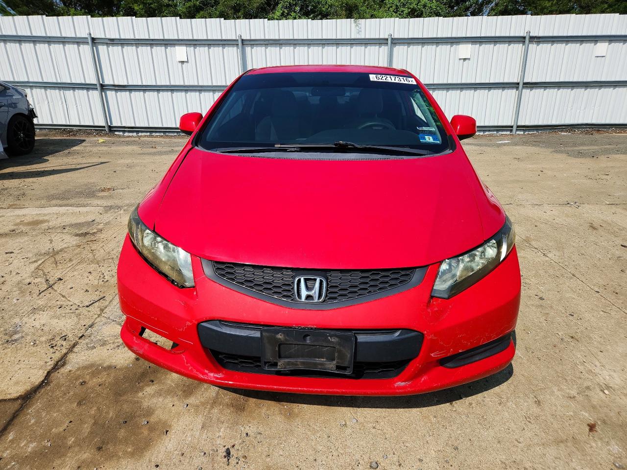 2012 Honda Civic Lx Red vin: 2HGFG3B57CH534016