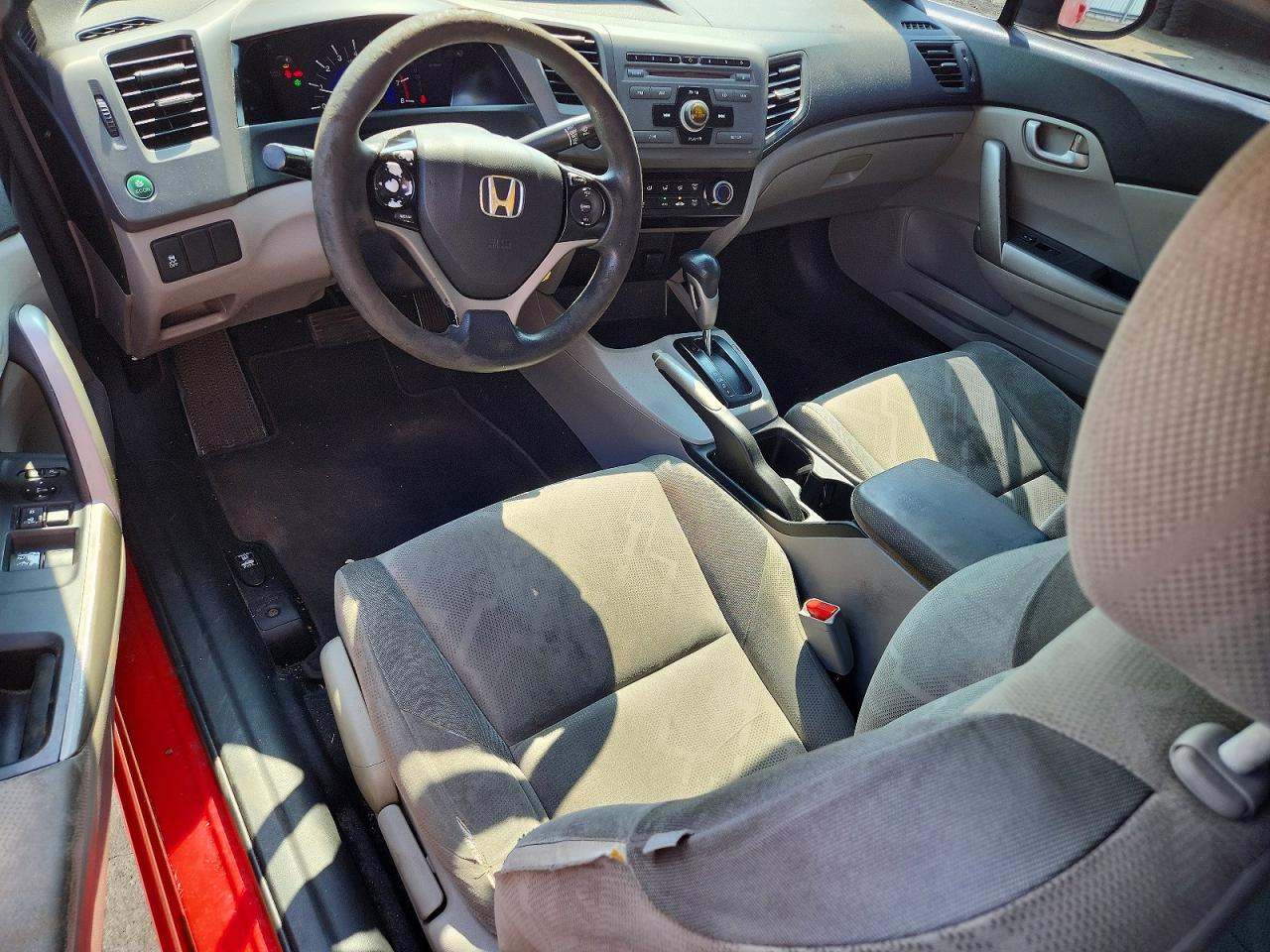 2012 Honda Civic Lx Red vin: 2HGFG3B57CH534016