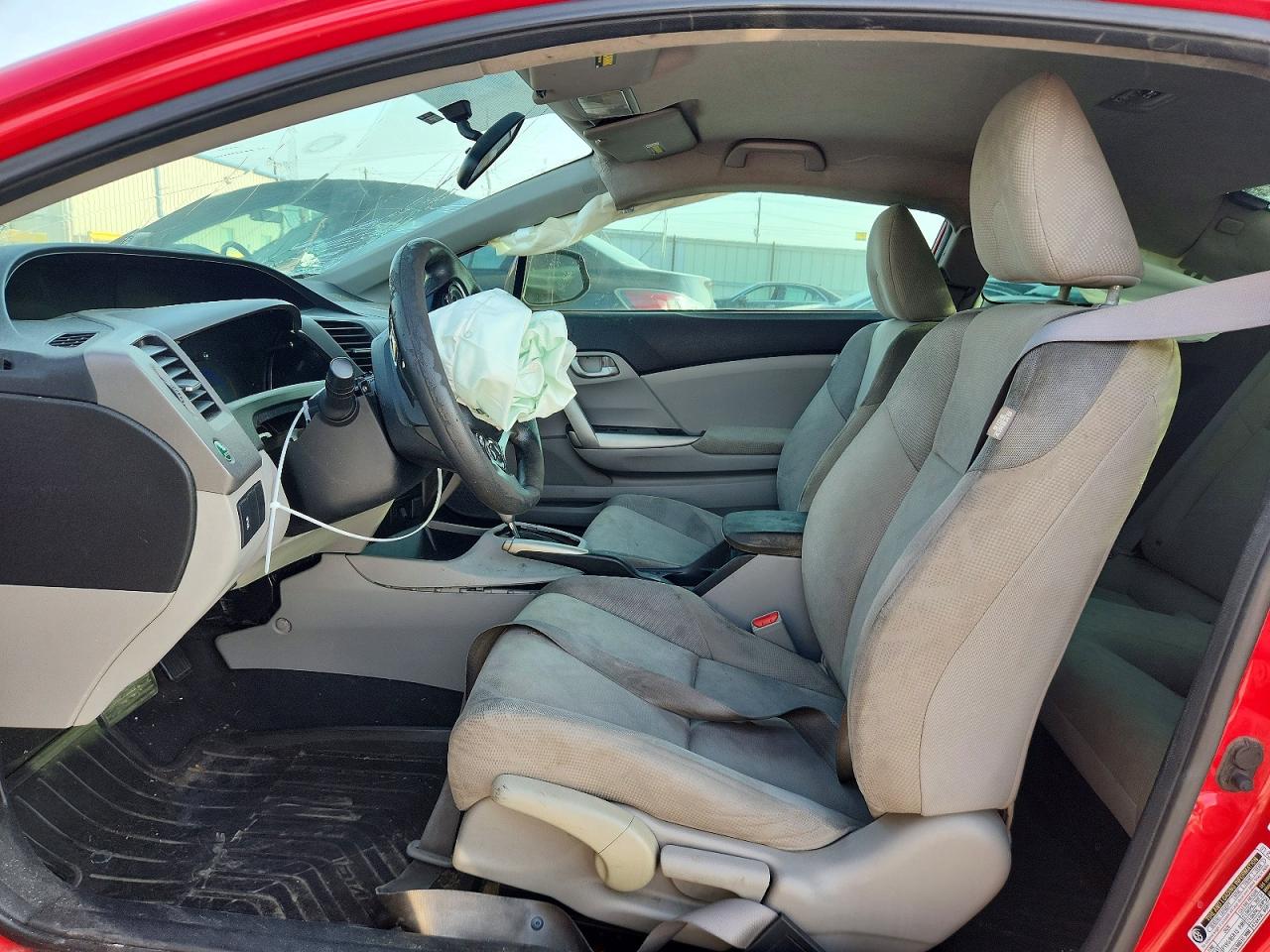 2012 Honda Civic Lx Red vin: 2HGFG3B57CH537742