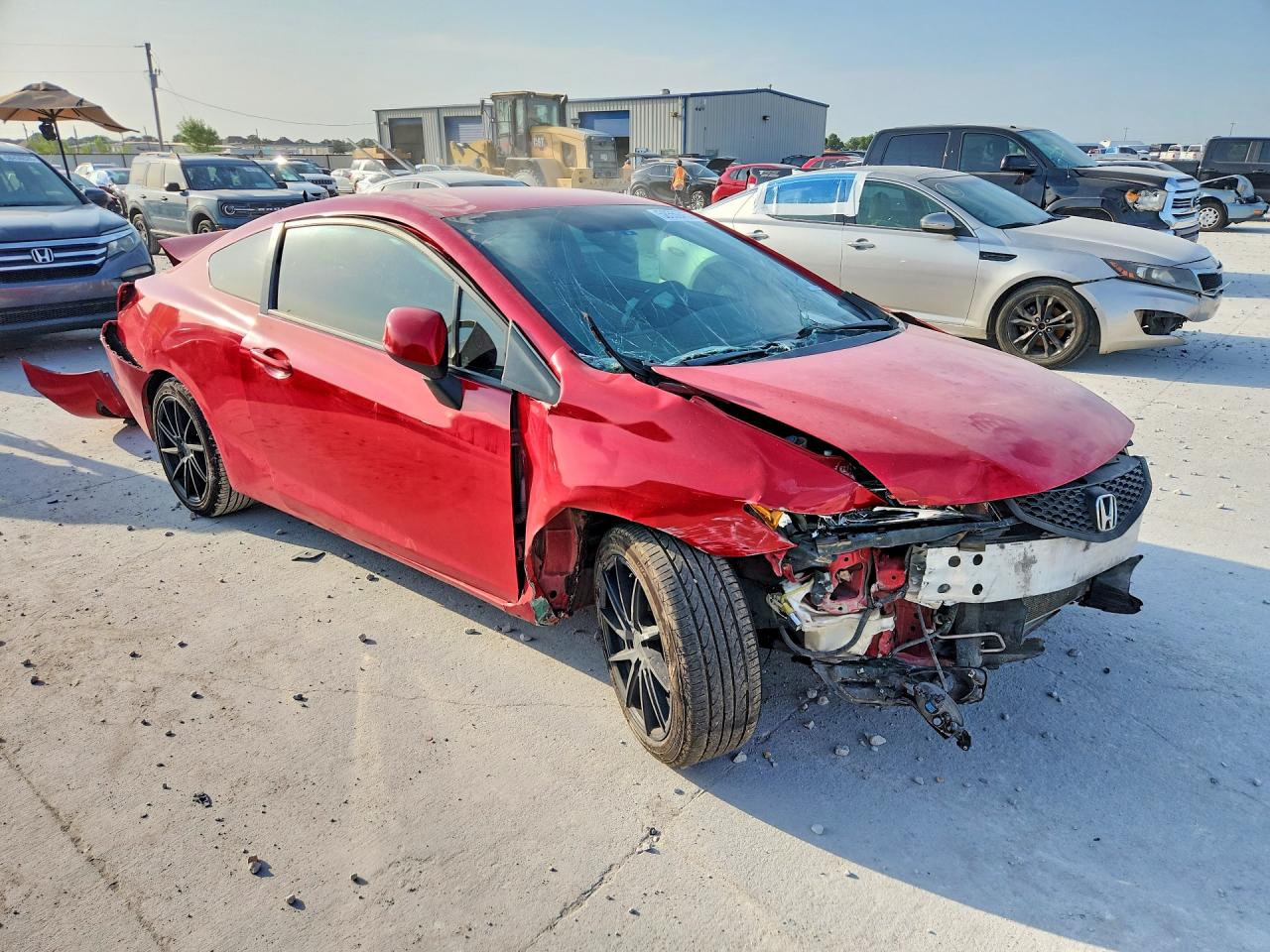 2012 Honda Civic Lx Red vin: 2HGFG3B57CH537742