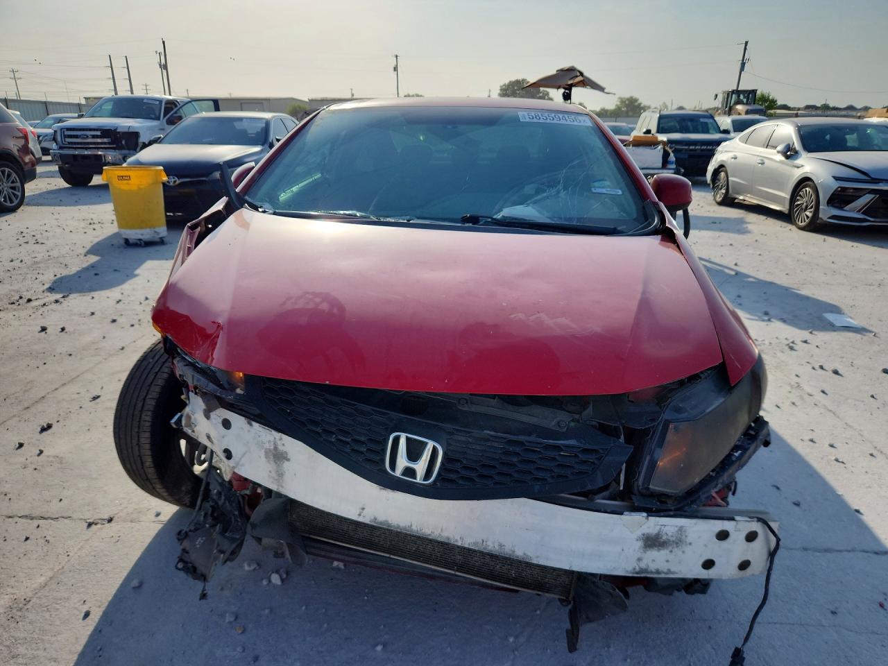 2012 Honda Civic Lx Red vin: 2HGFG3B57CH537742