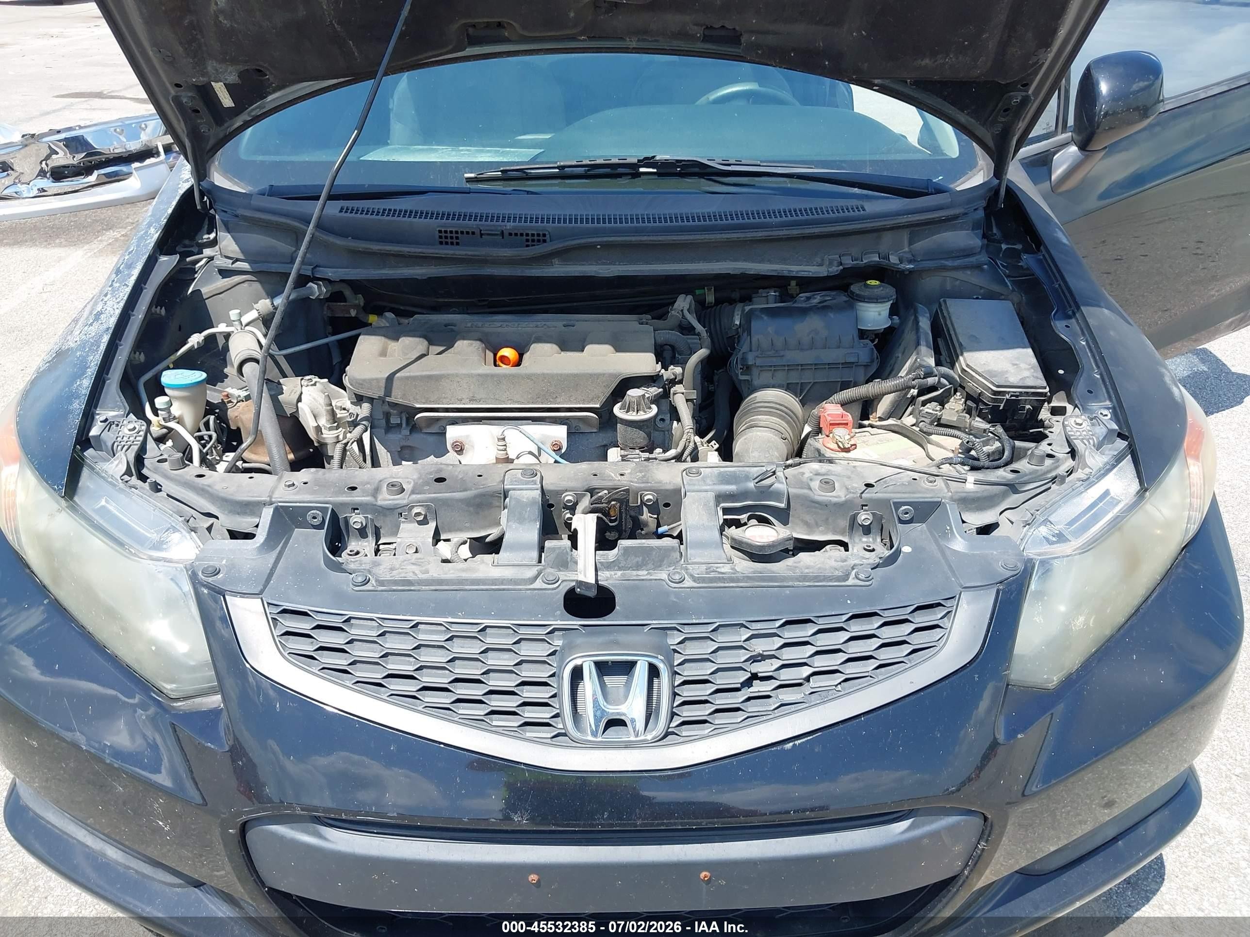 2012 Honda Civic Lx Black vin: 2HGFG3B57CH542827