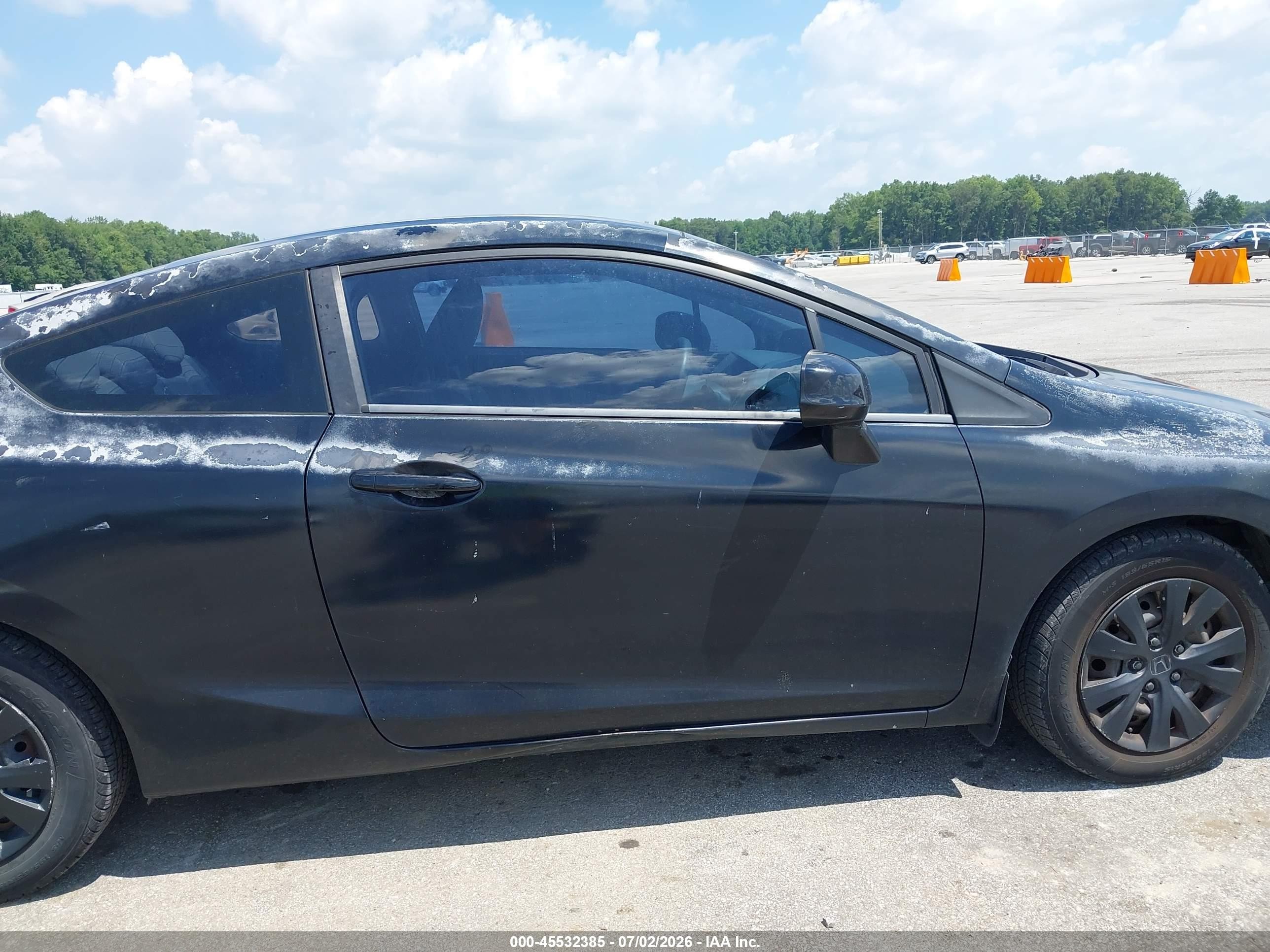 2012 Honda Civic Lx Black vin: 2HGFG3B57CH542827