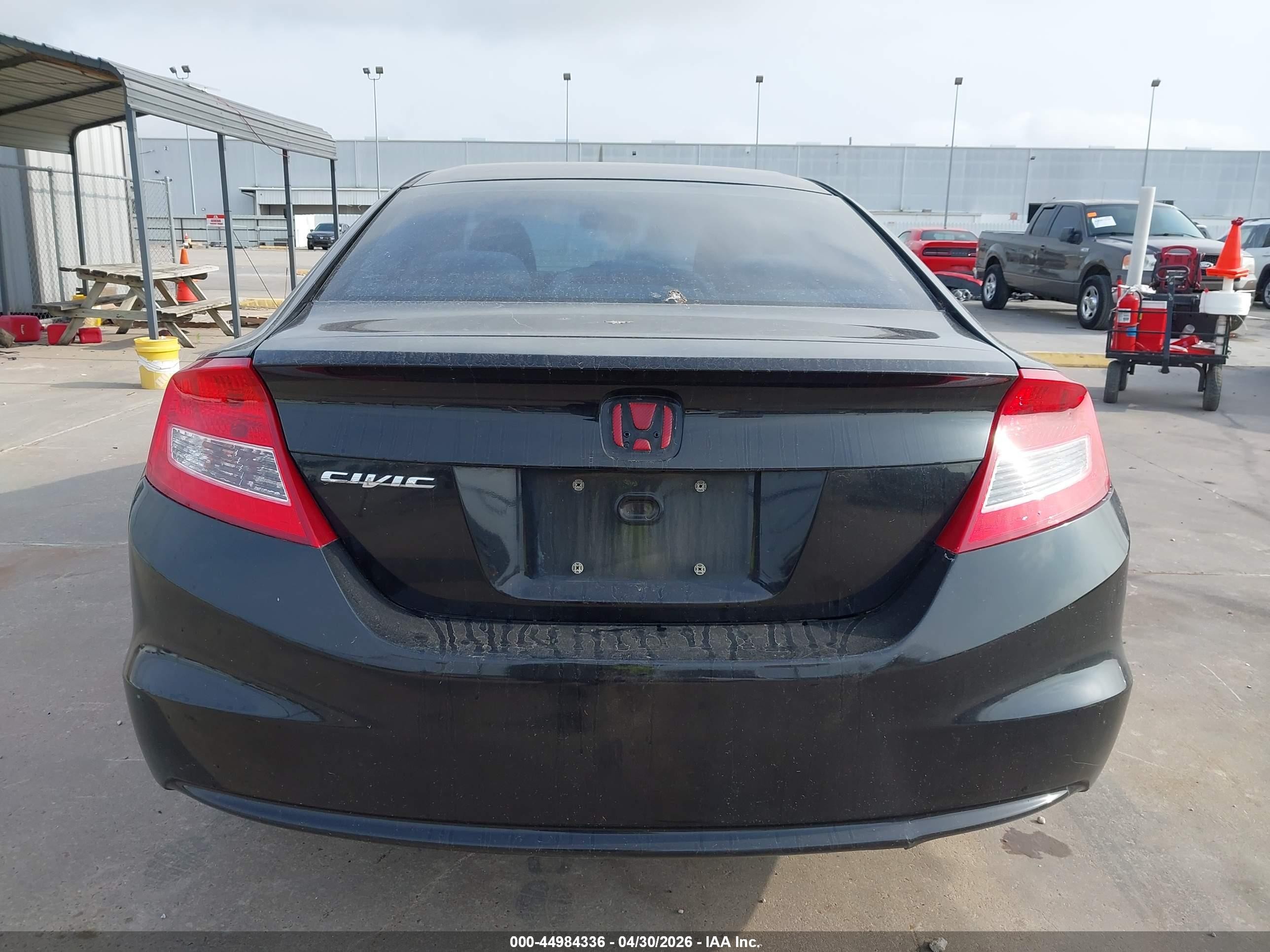 2012 Honda Civic Lx Black vin: 2HGFG3B57CH553195