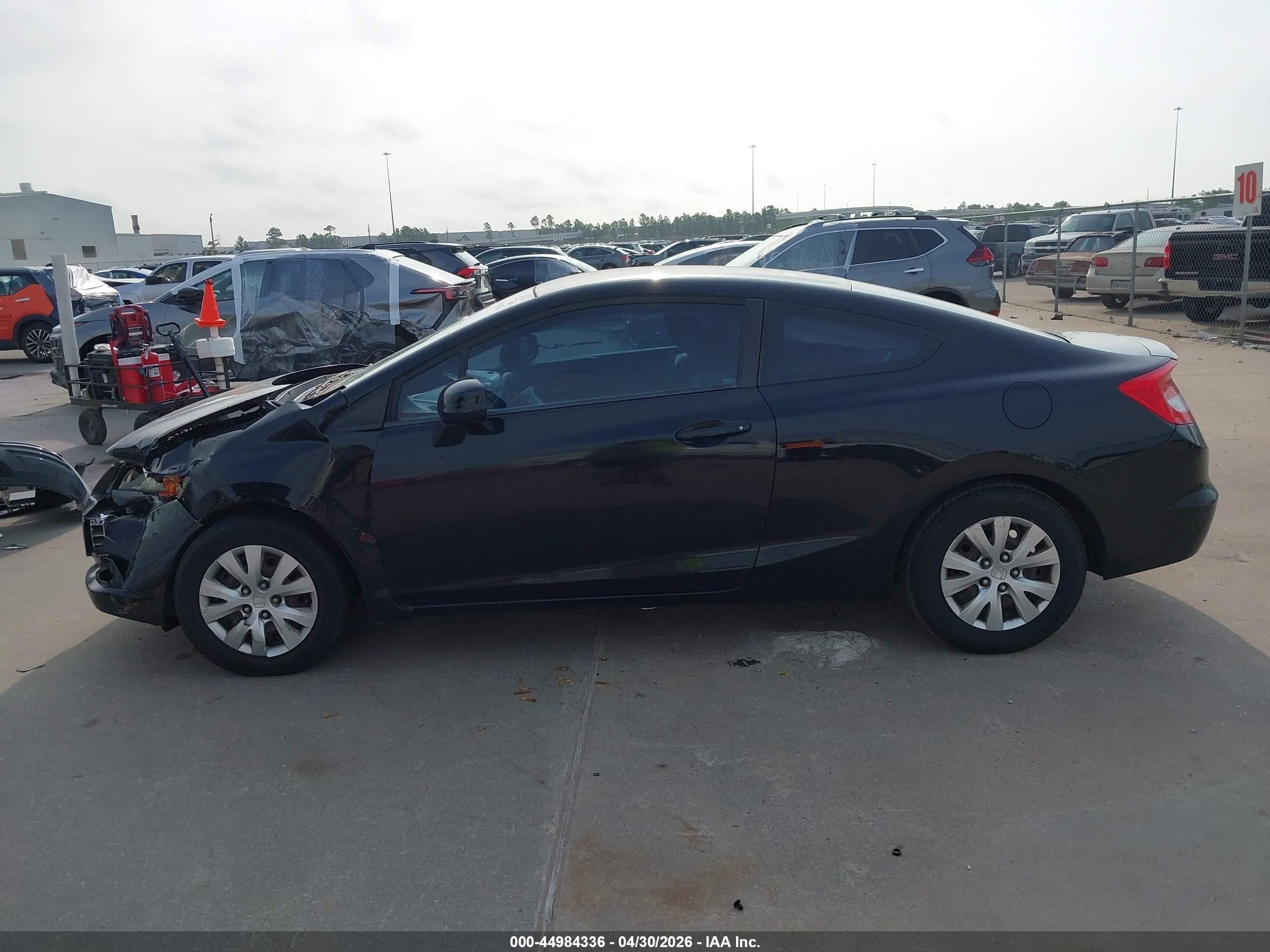 2012 Honda Civic Lx Black vin: 2HGFG3B57CH553195