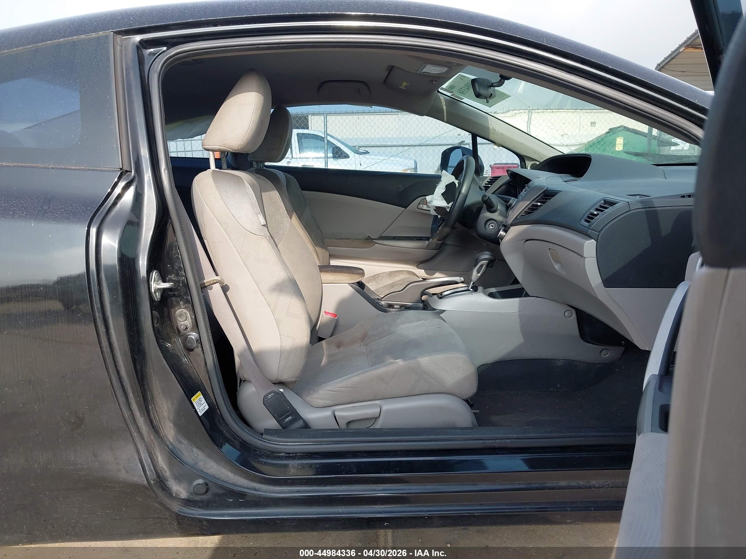 2012 Honda Civic Lx Black vin: 2HGFG3B57CH553195