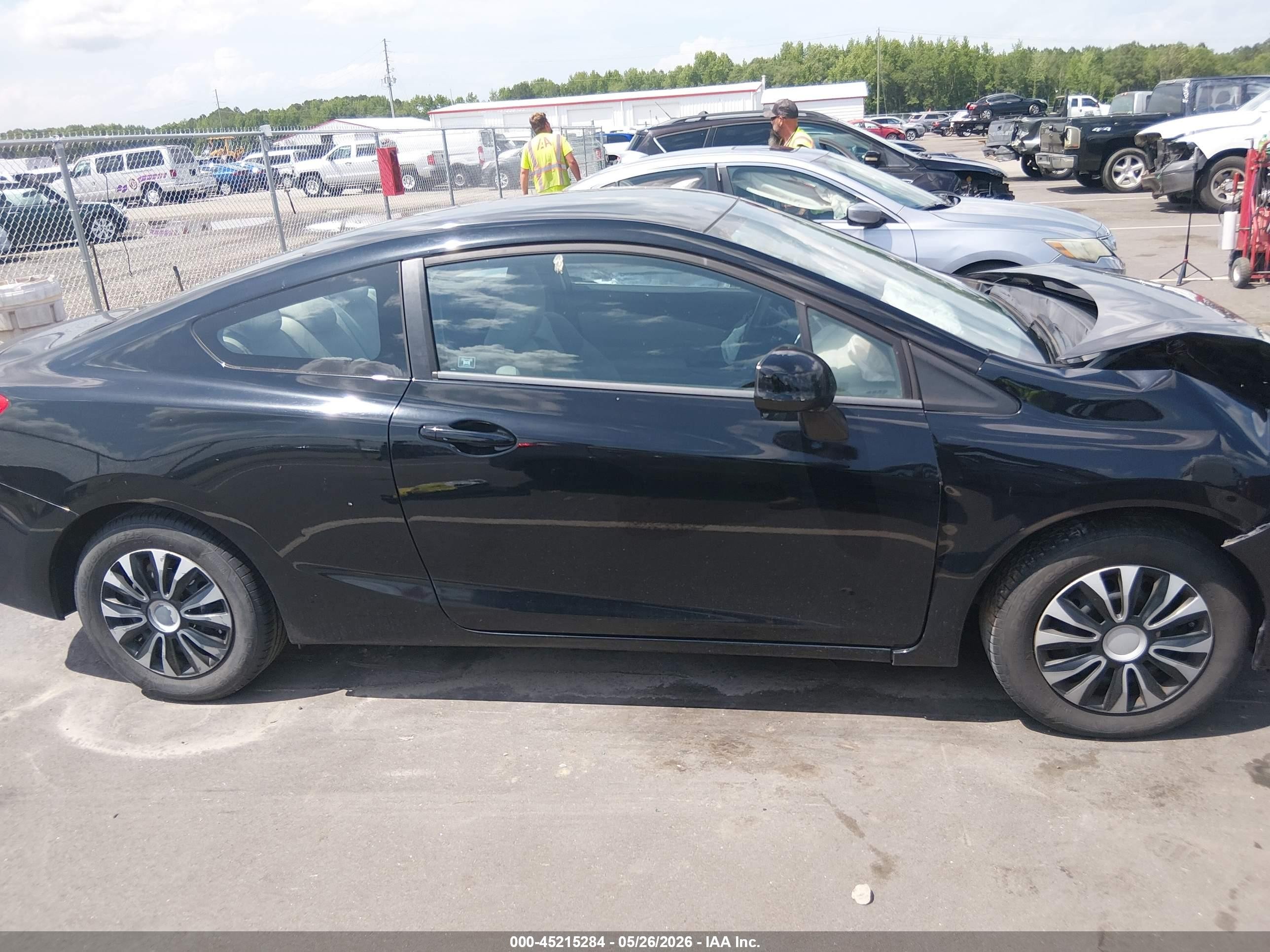 2012 Honda Civic Lx Black vin: 2HGFG3B57CH553486