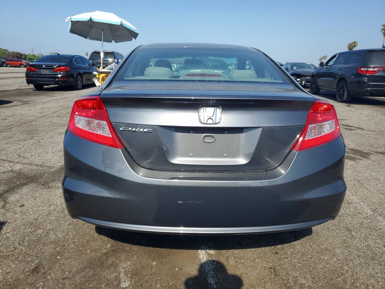 2012 Honda Civic Lx Gray vin: 2HGFG3B57CH554248