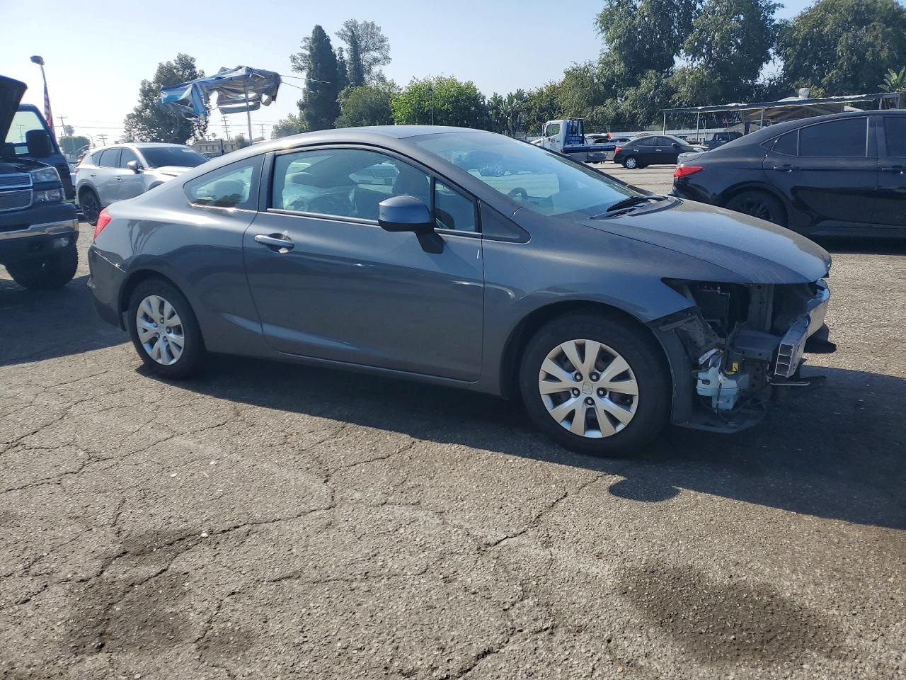 2012 Honda Civic Lx Gray vin: 2HGFG3B57CH554248